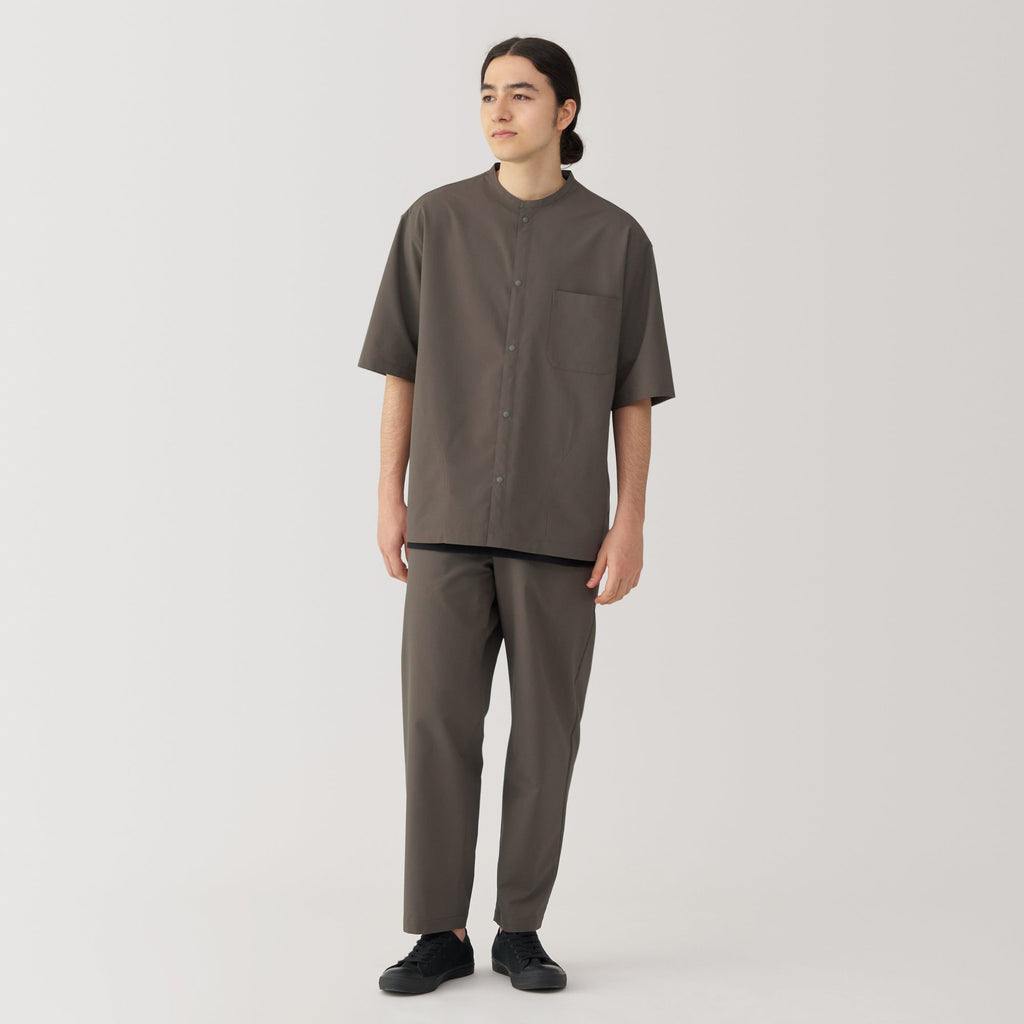 Men's Breathable Half Sleeve Collar Shirt