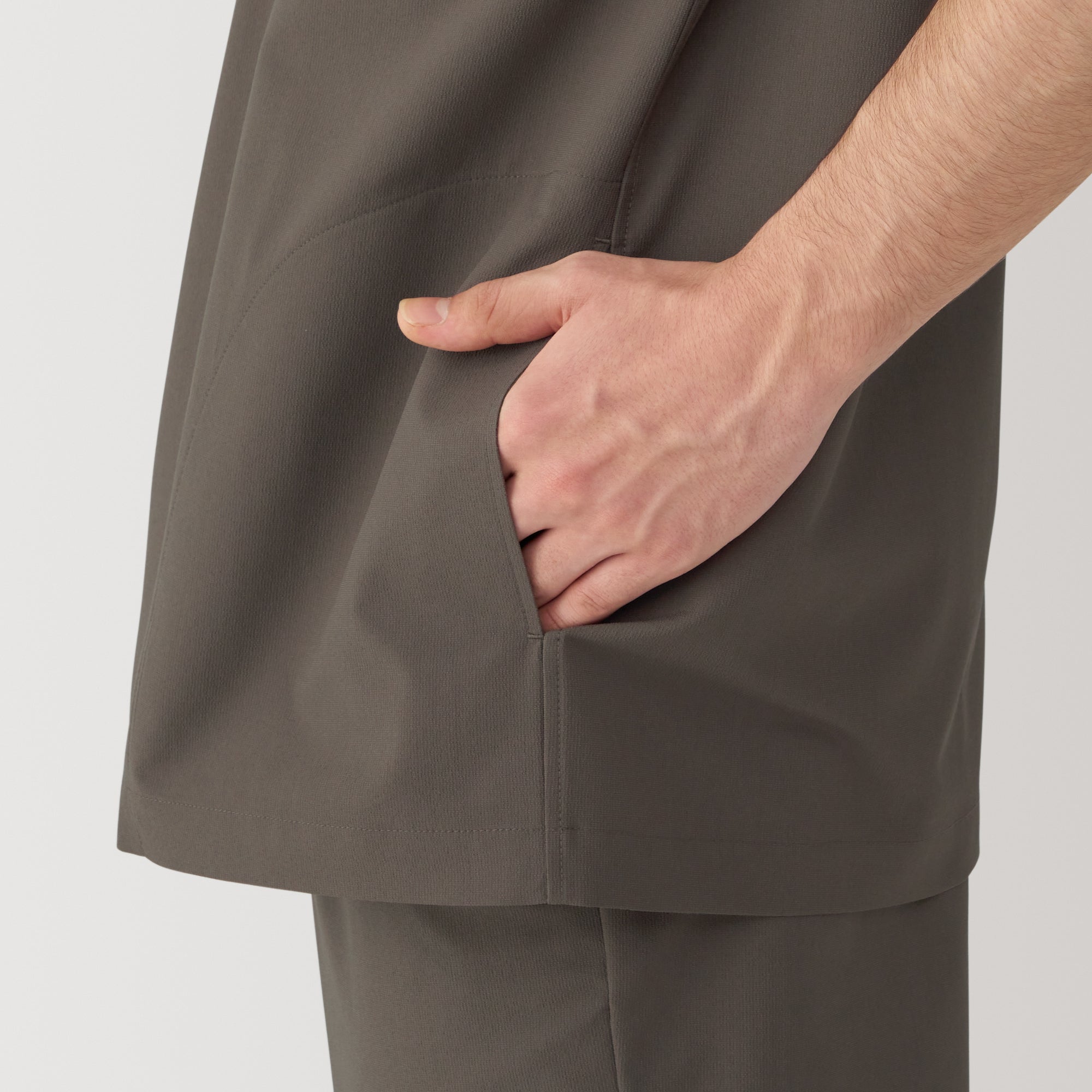 Men's Breathable Half Sleeve Collar Shirt