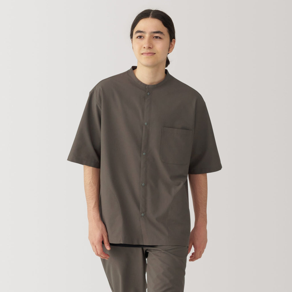 Men's Breathable Half Sleeve Collar Shirt