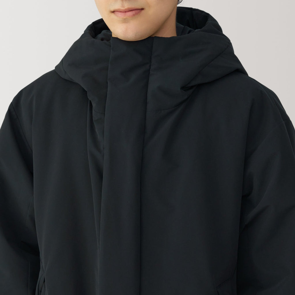 Men's Padding Hooded Half Coat