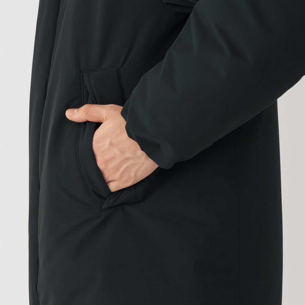 Men's Padding Hooded Half Coat