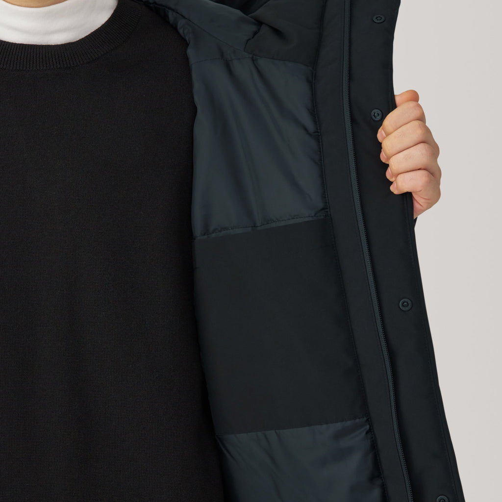 Men's Padding Hooded Half Coat