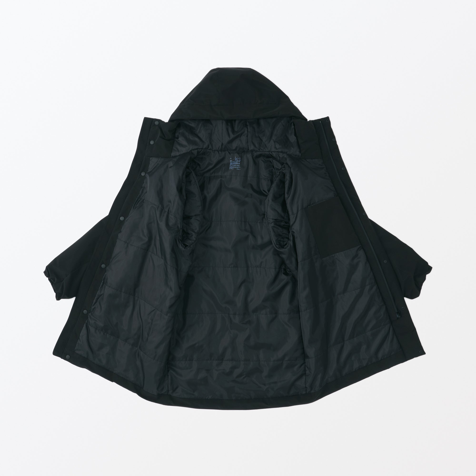 Men's Padding Hooded Half Coat
