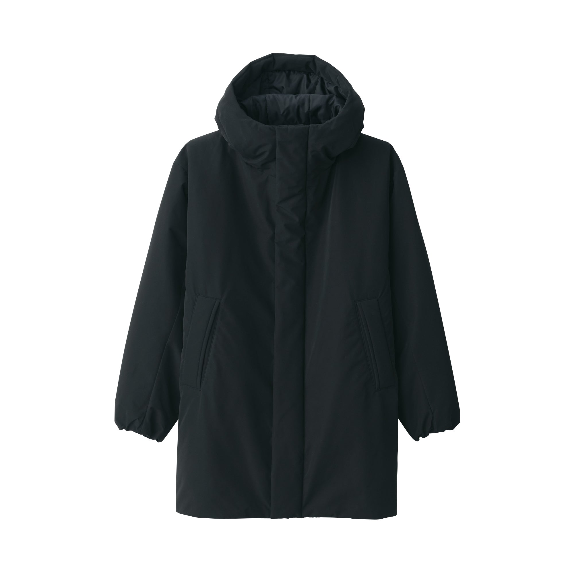 Men's Padding Hooded Half Coat