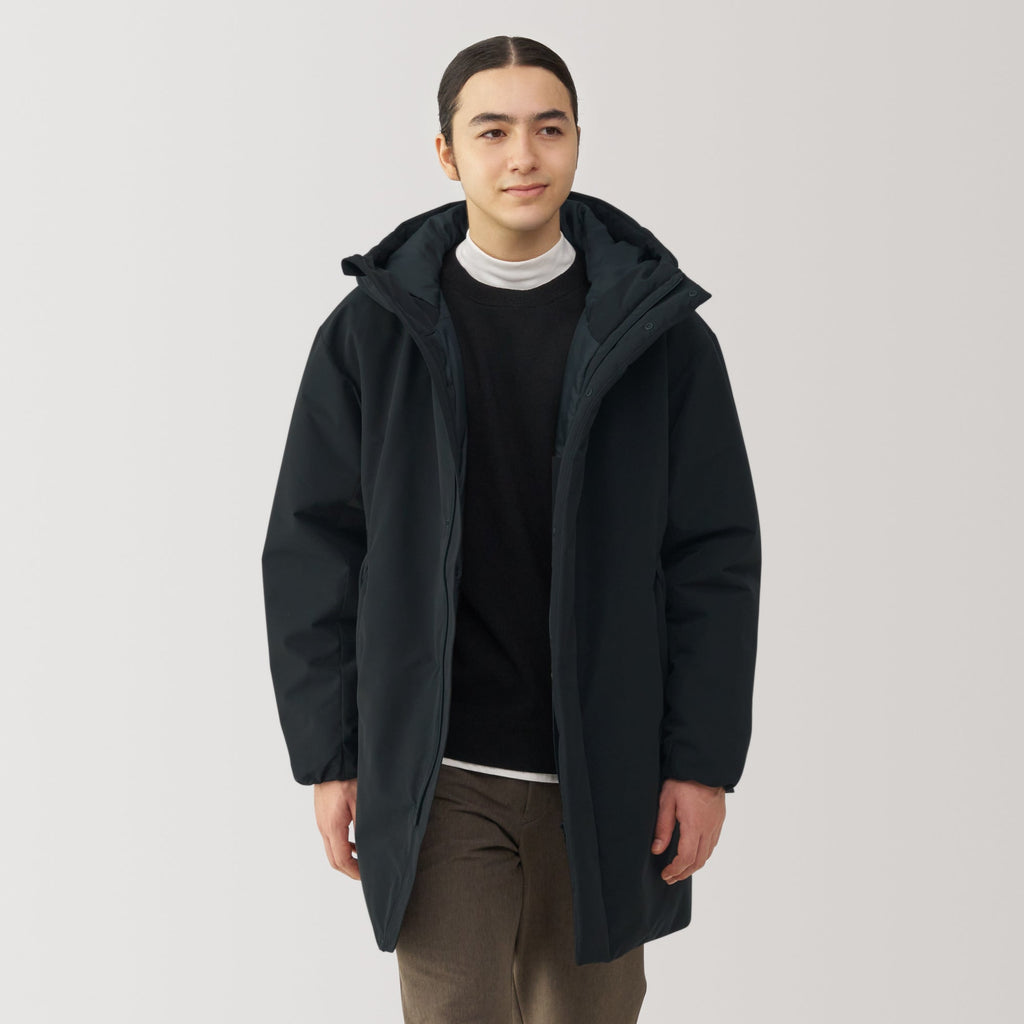 Men's Padding Hooded Half Coat