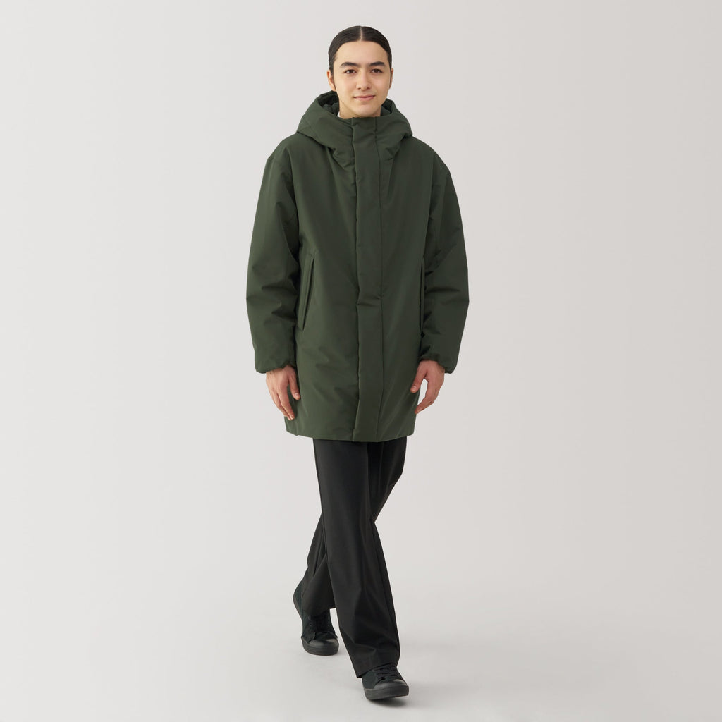 Men's Padding Hooded Half Coat