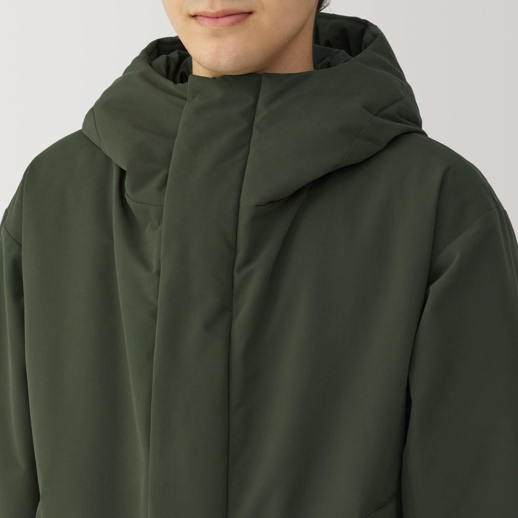 Men's Padding Hooded Half Coat
