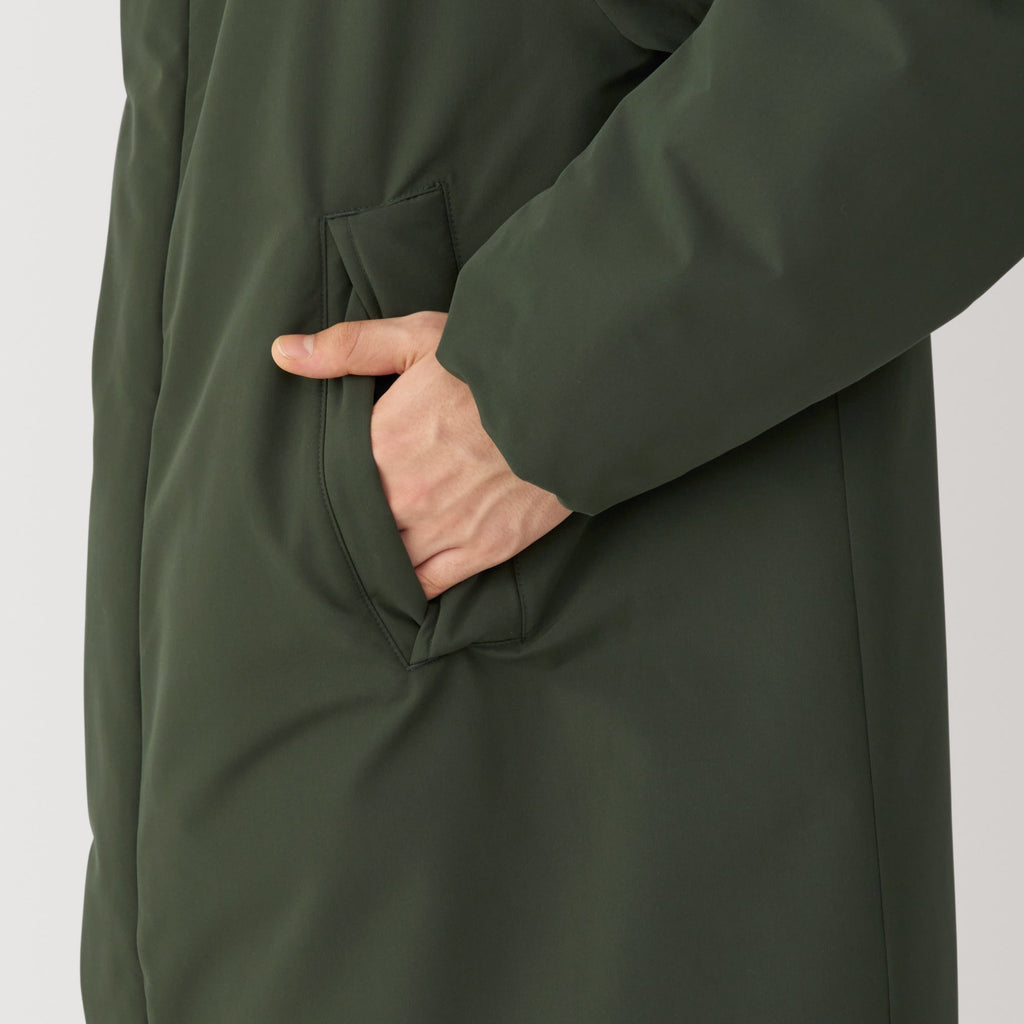 Men's Padding Hooded Half Coat