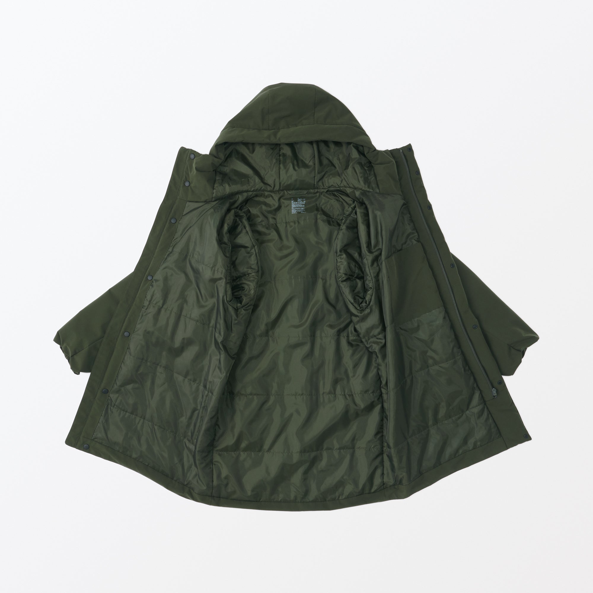 Men's Padding Hooded Half Coat
