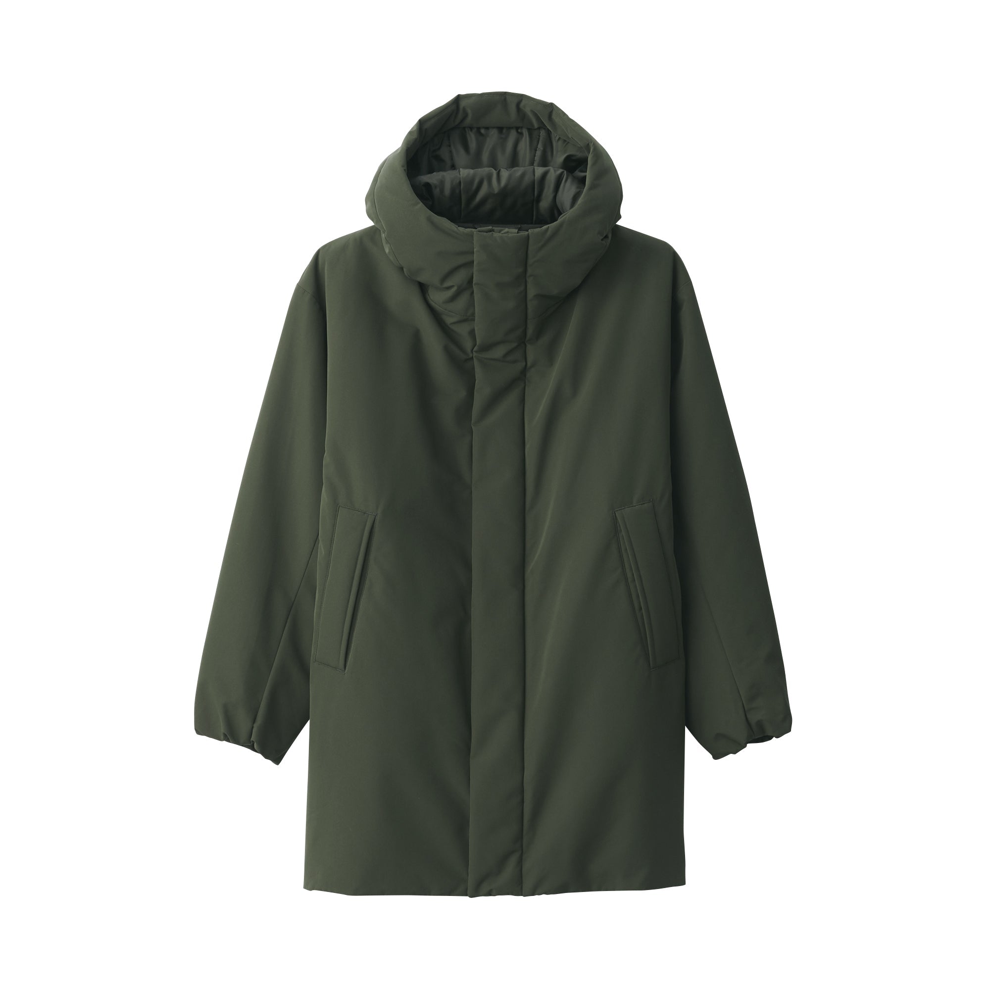Men's Padding Hooded Half Coat