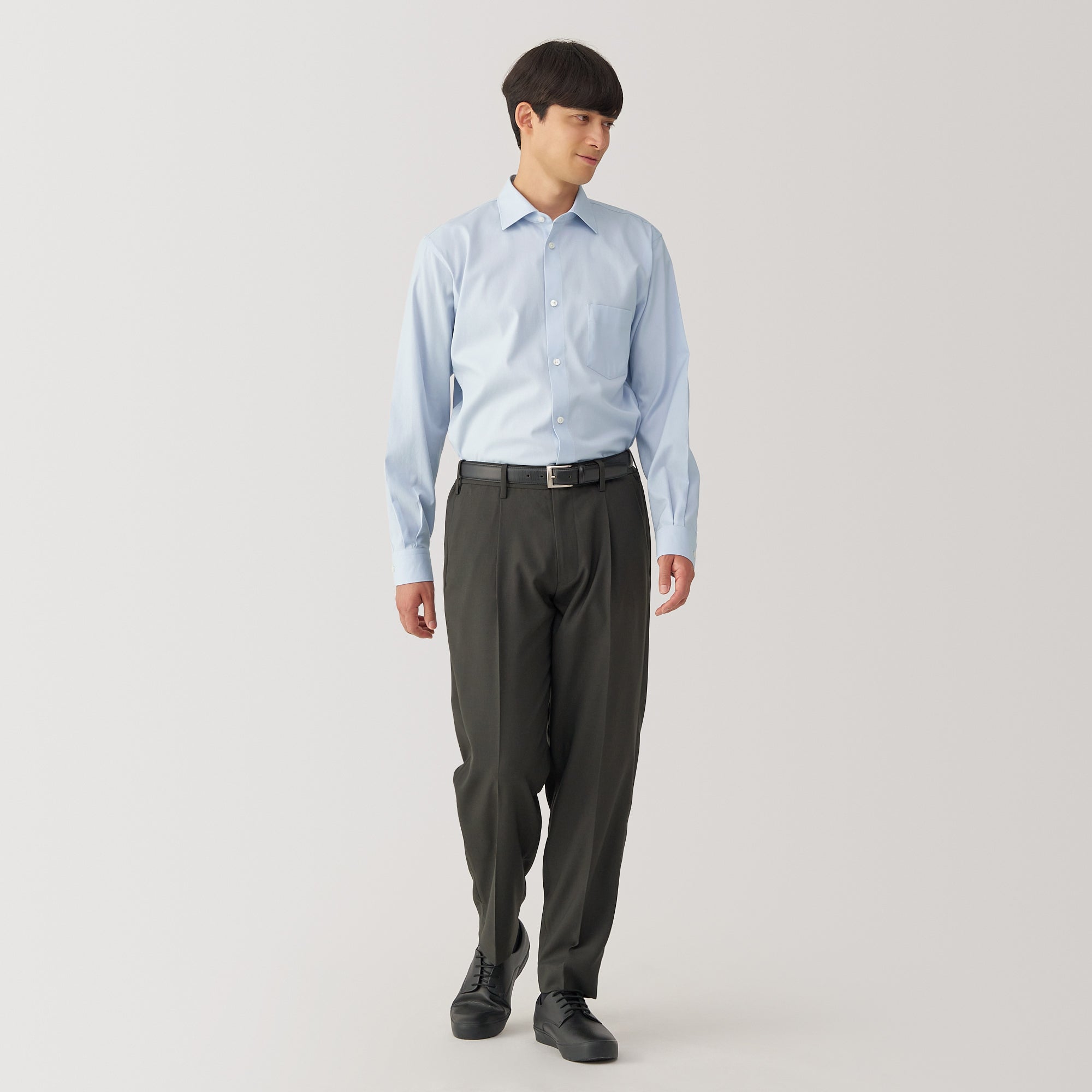 Men's Non-Iron Semi Wide Collar Shirt