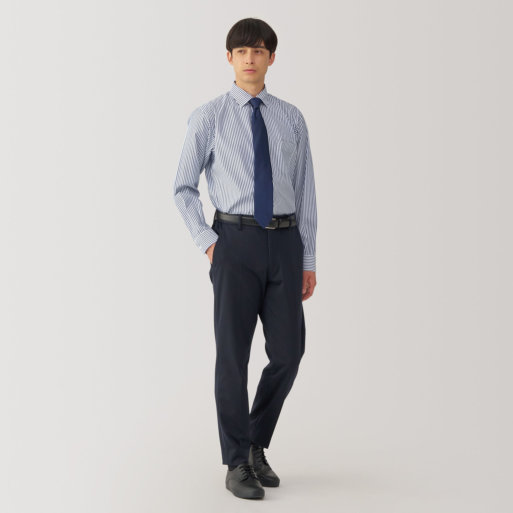 Men's Non-Iron Semi Wide Collar Shirt