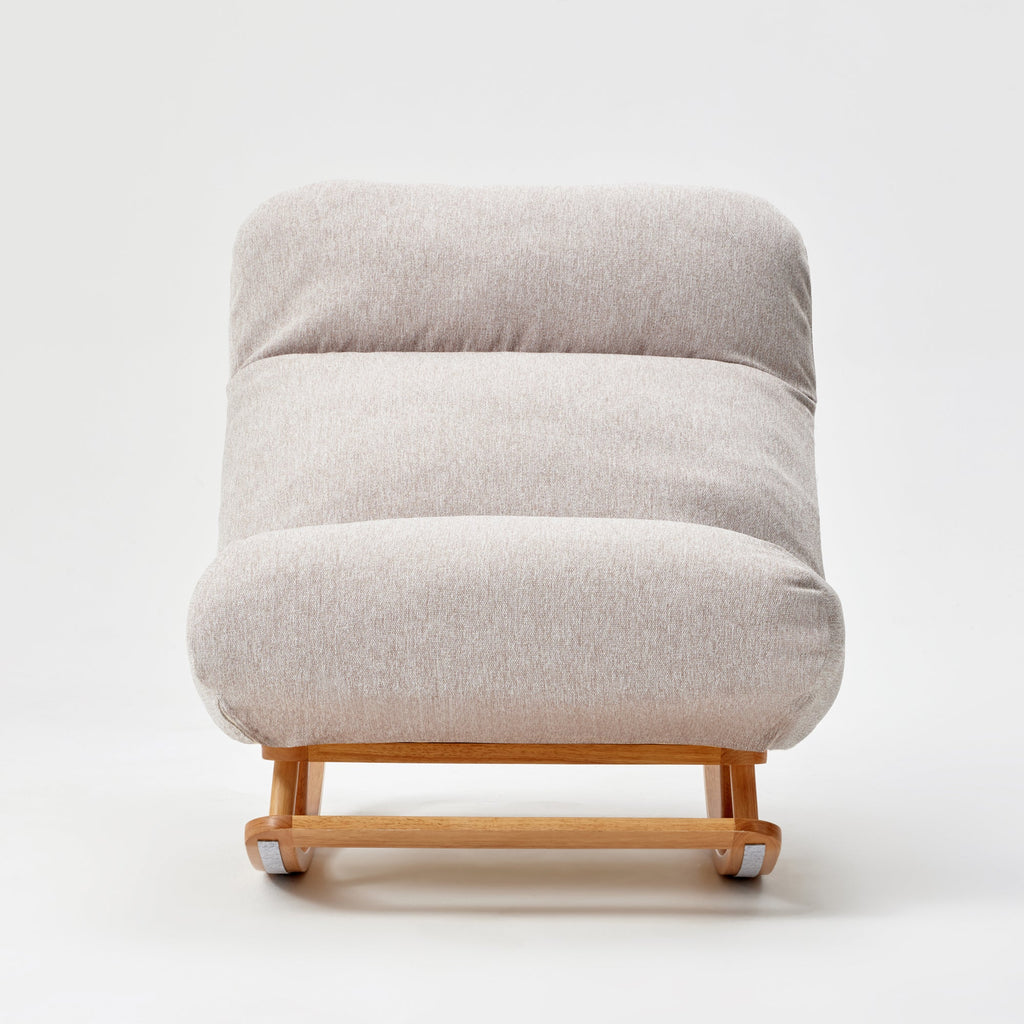 [HD] High Back Cushioned Sofa Rocking Chair