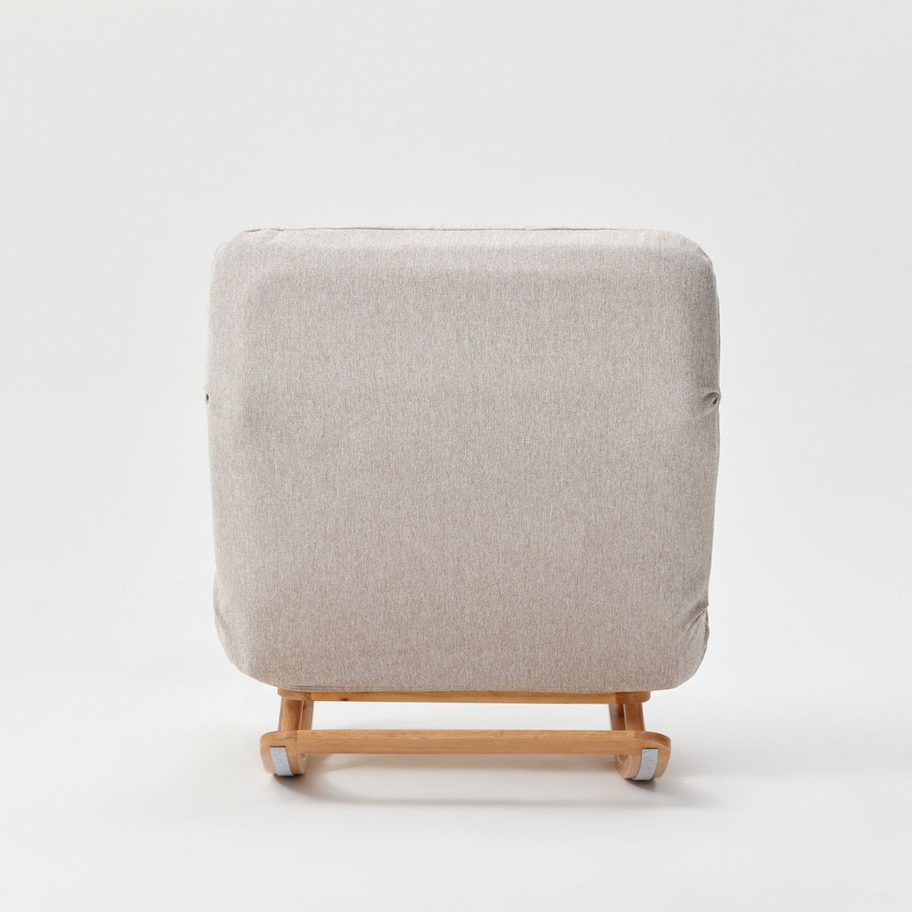 [HD] High Back Cushioned Sofa Rocking Chair