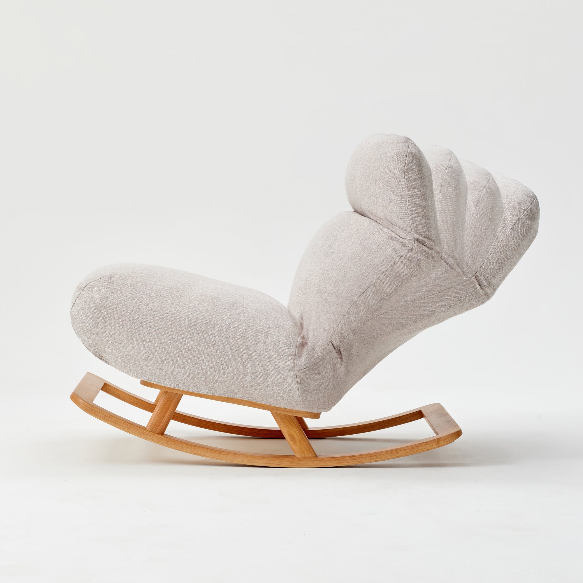[HD] High Back Cushioned Sofa Rocking Chair