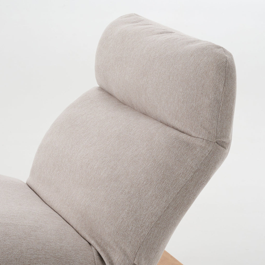 [HD] High Back Cushioned Sofa Rocking Chair