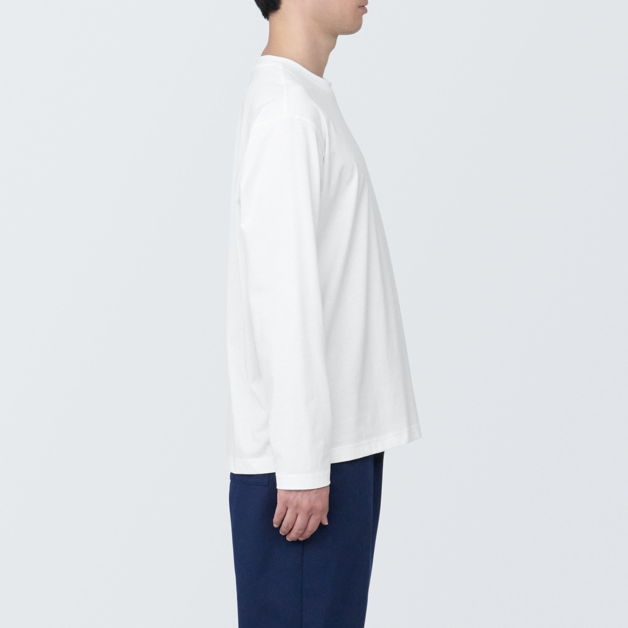 Men's Jersey Crew Neck Long Sleeve T-Shirt