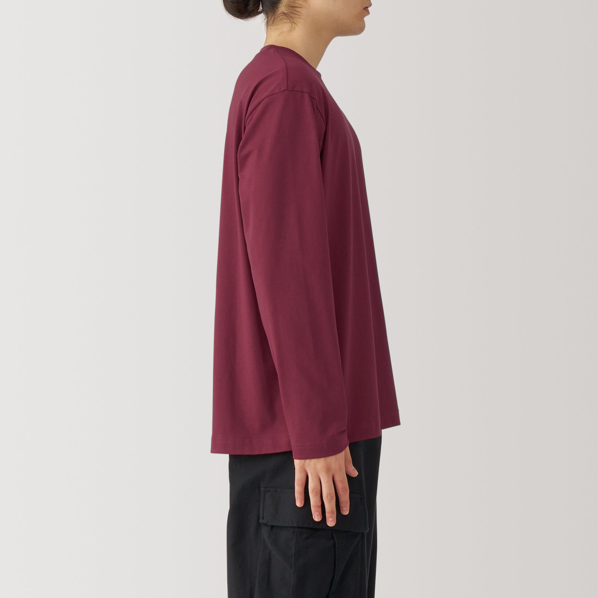 Men's Jersey Crew Neck Long Sleeve T-Shirt