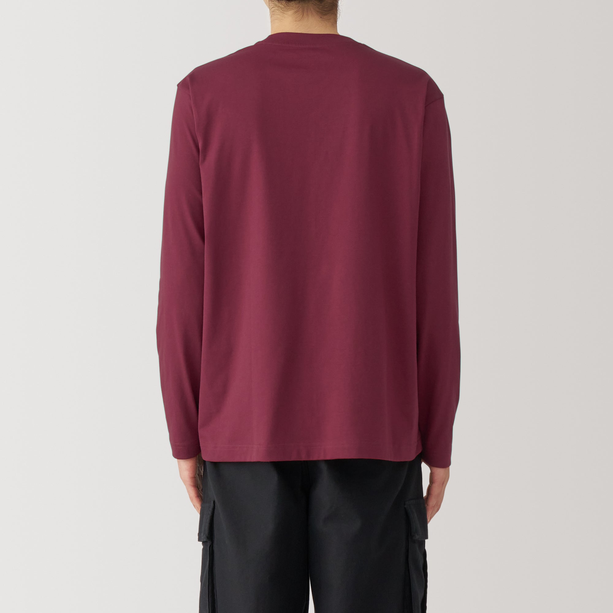 Men's Jersey Crew Neck Long Sleeve T-Shirt