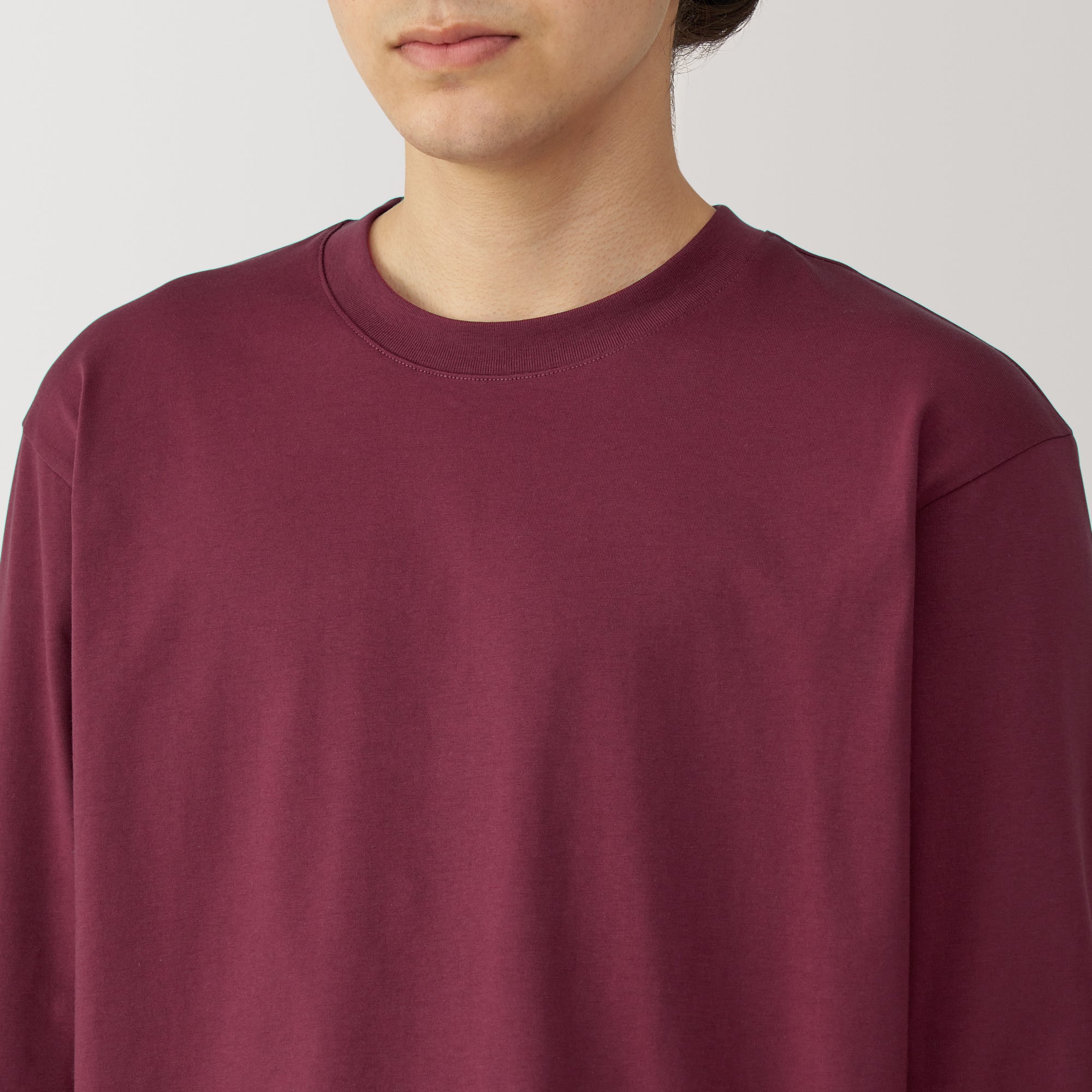 Men's Jersey Crew Neck Long Sleeve T-Shirt