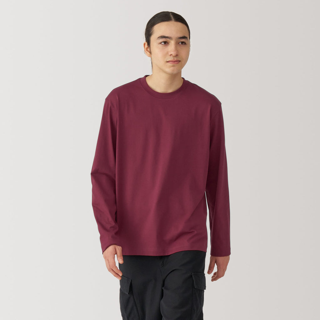Men's Jersey Crew Neck Long Sleeve T-Shirt