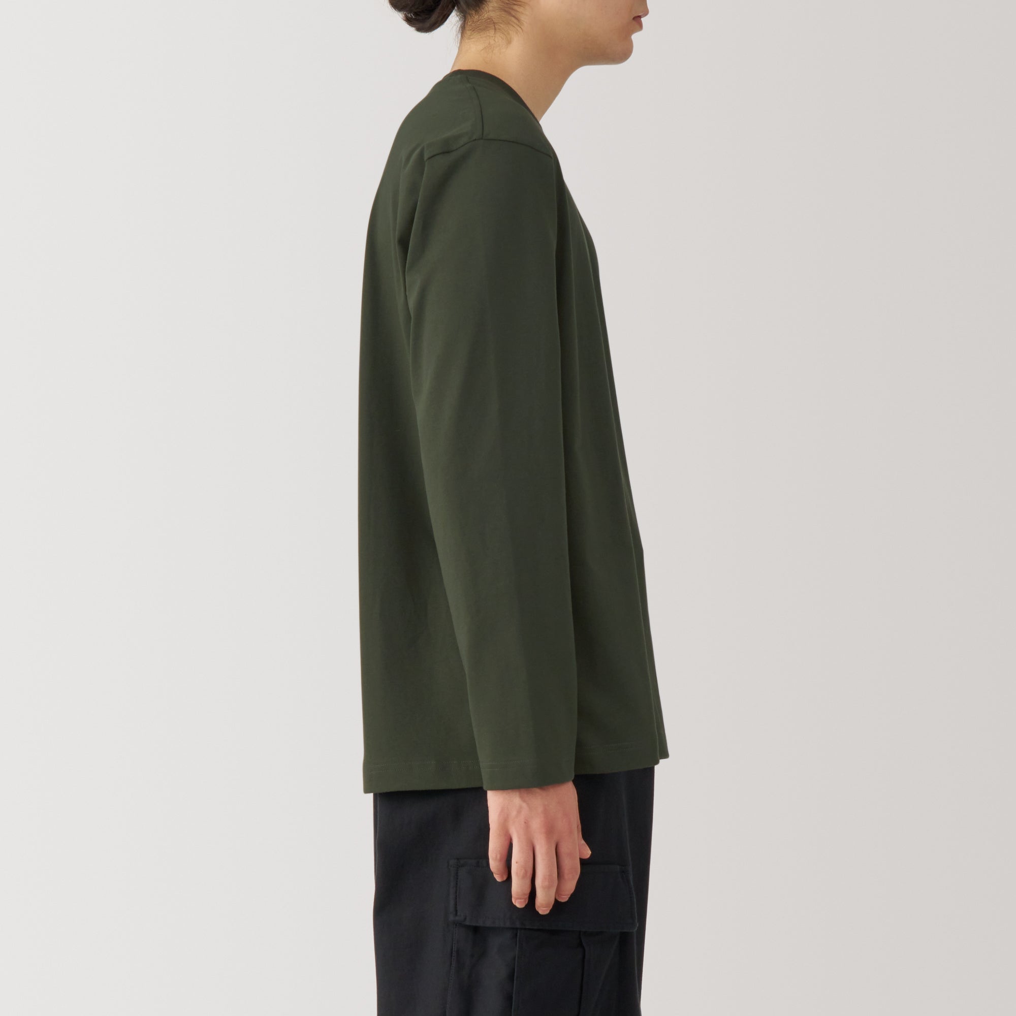 Men's Jersey Crew Neck Long Sleeve T-Shirt