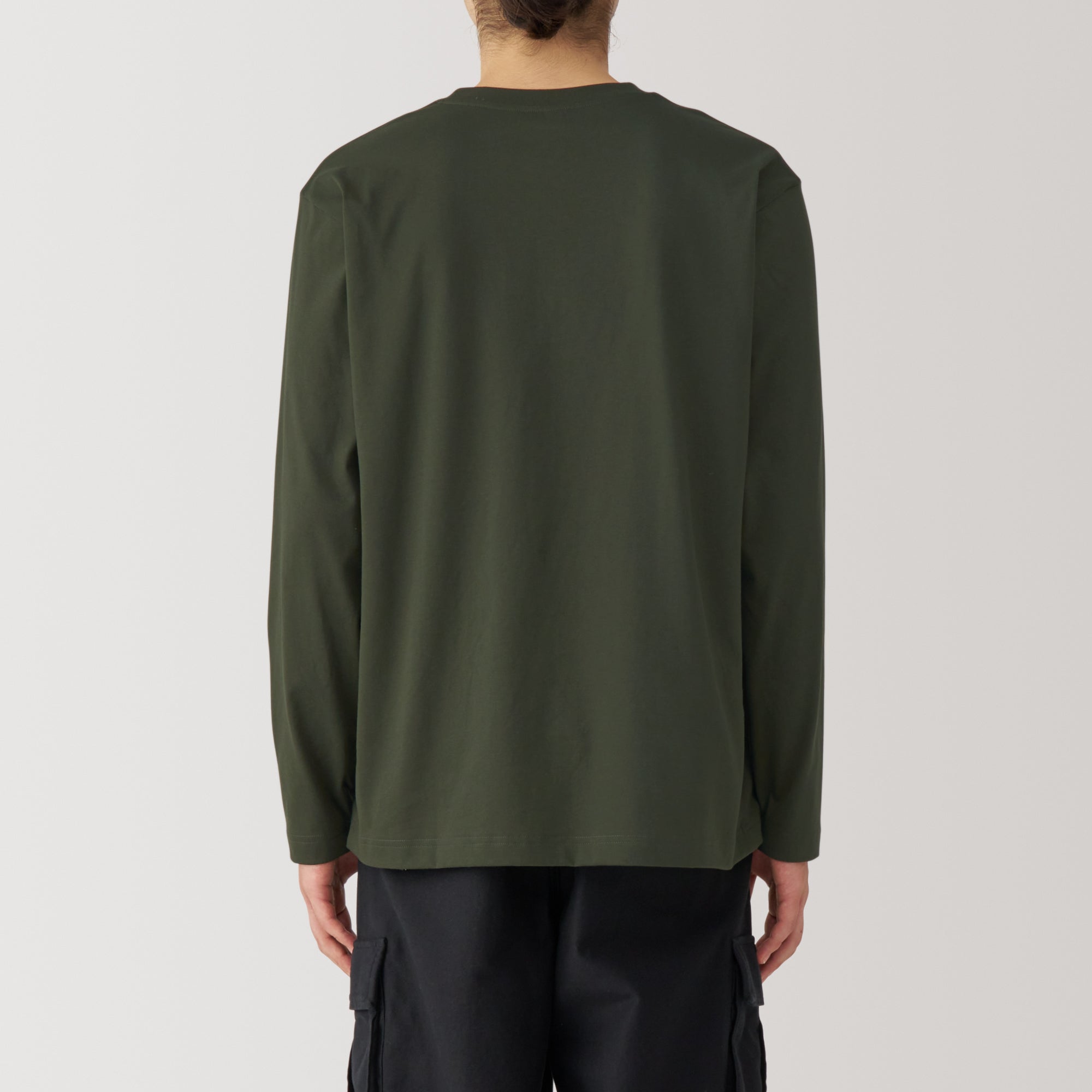 Men's Jersey Crew Neck Long Sleeve T-Shirt