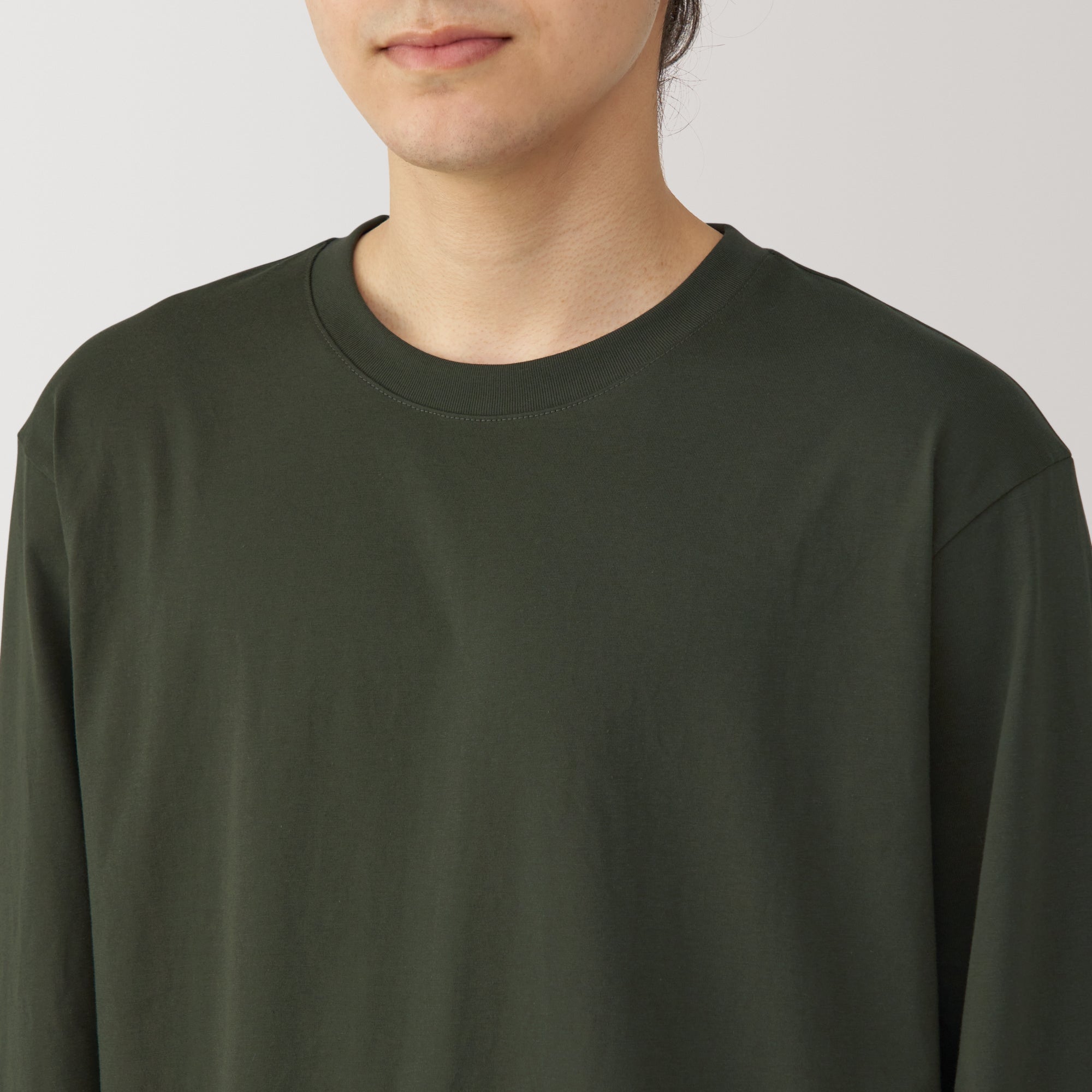 Men's Jersey Crew Neck Long Sleeve T-Shirt