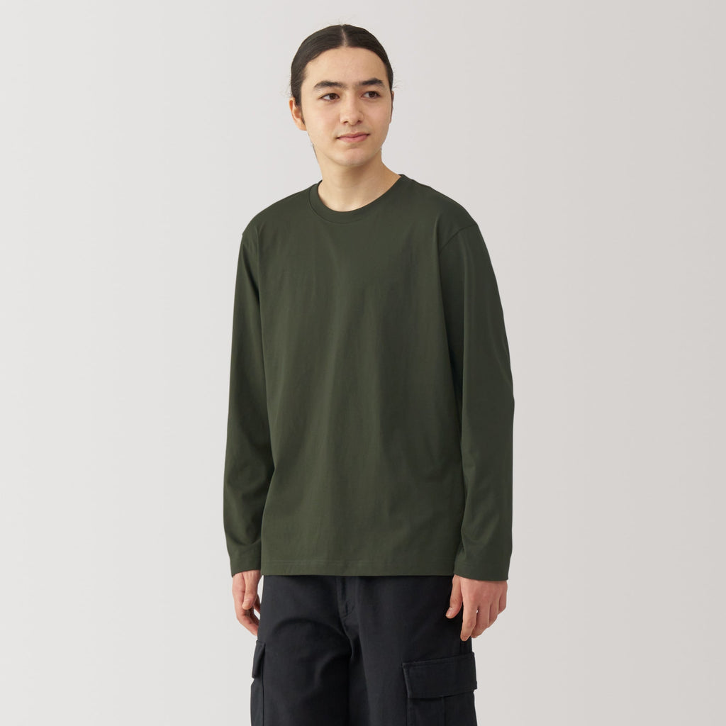 Men's Jersey Crew Neck Long Sleeve T-Shirt
