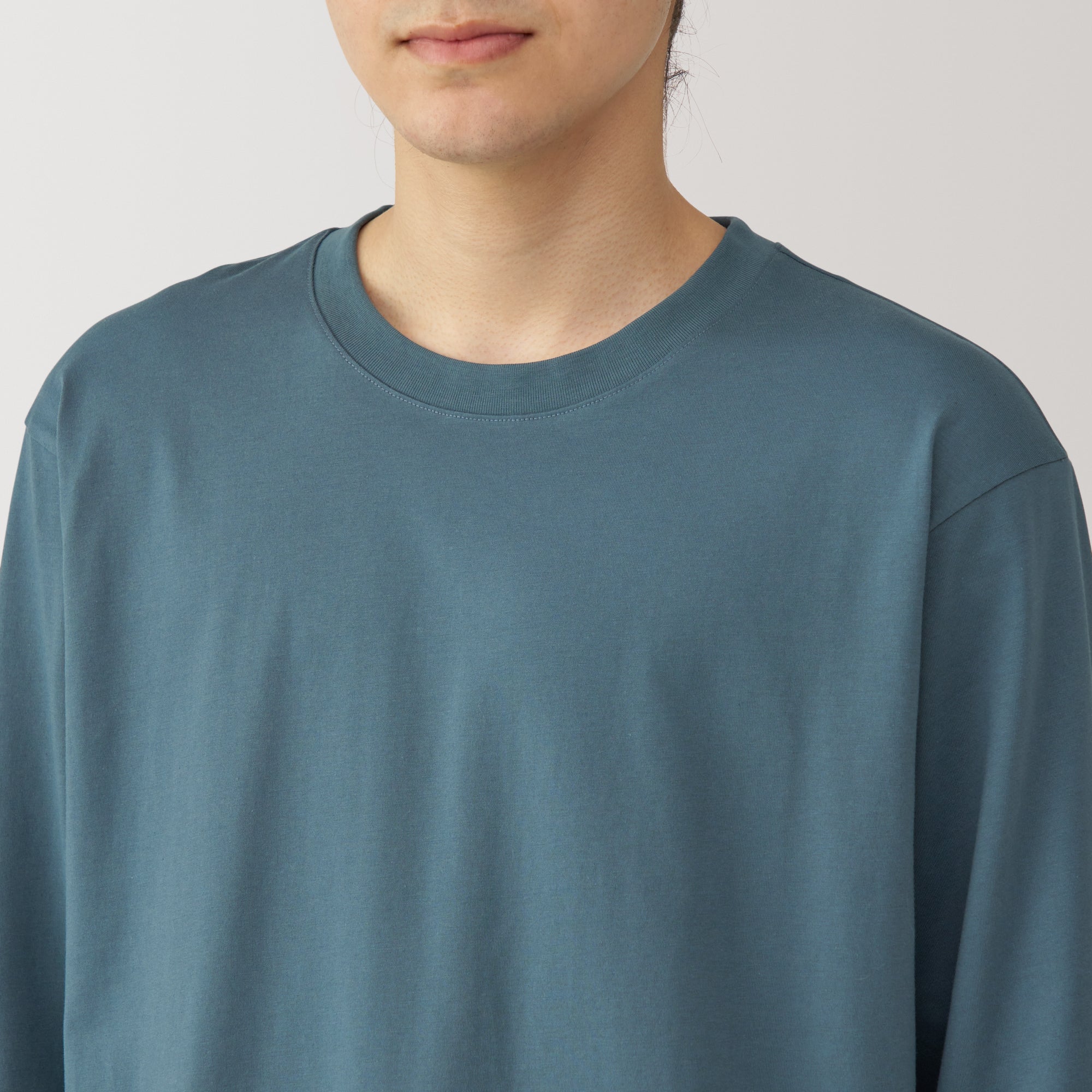 Men's Jersey Crew Neck Long Sleeve T-Shirt