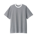 Men's Jersey Crew Neck Short Sleeve Striped T-Shirt