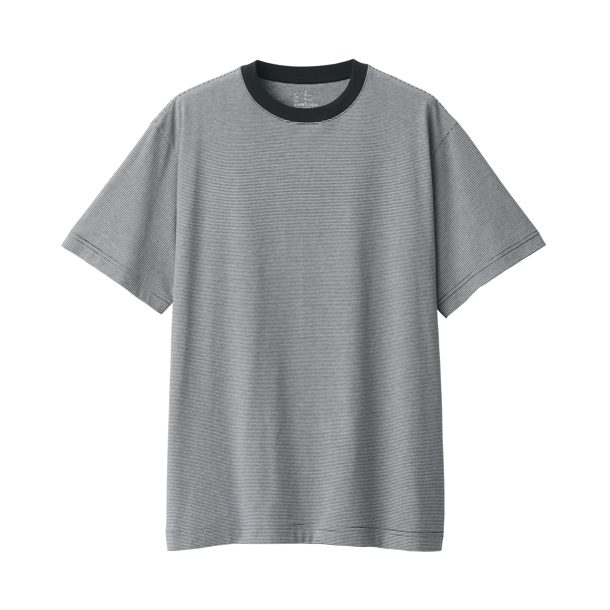 Men's Jersey Crew Neck Short Sleeve Striped T-Shirt