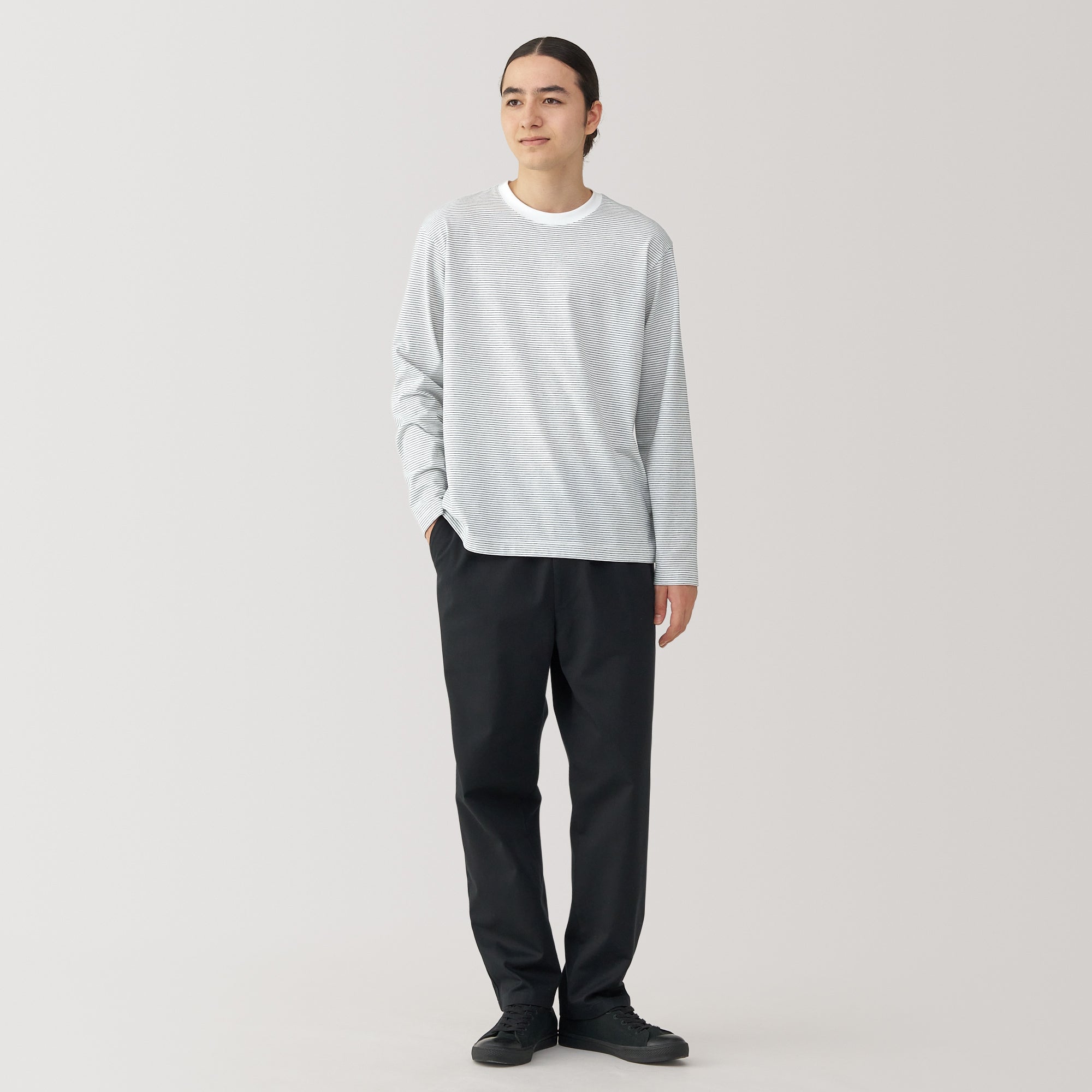 Men's Jersey Crewneck Striped T-Shirt