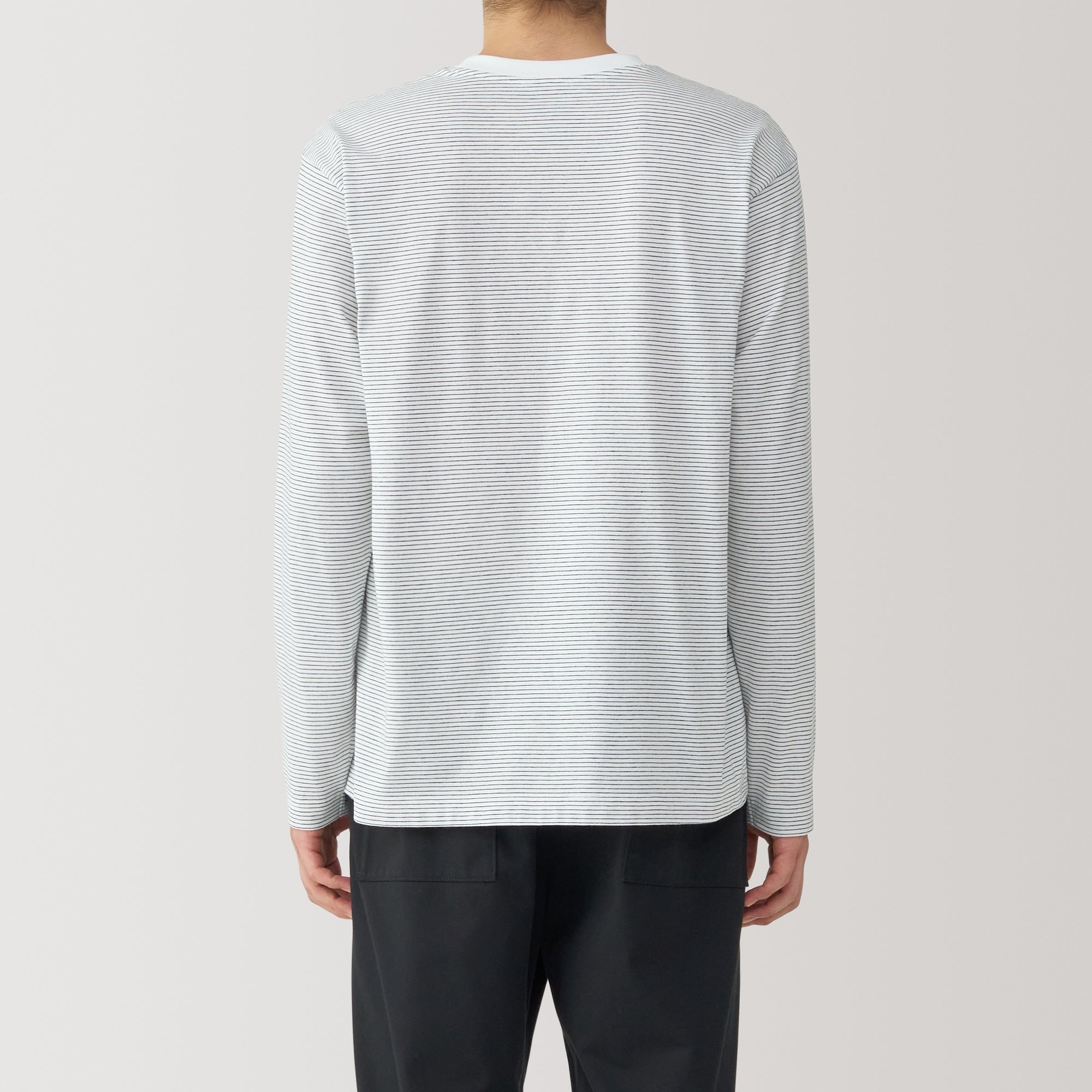 Men's Jersey Crewneck Striped T-Shirt