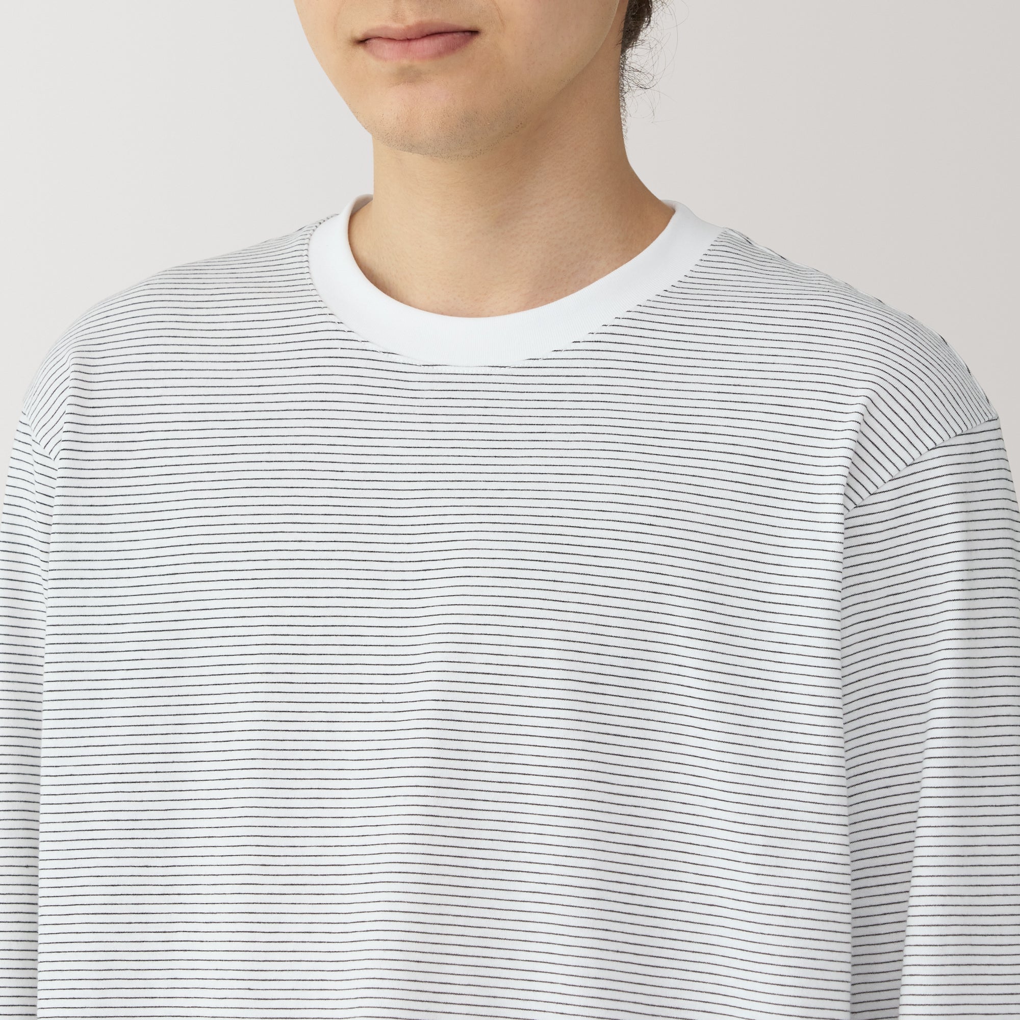Men's Jersey Crewneck Striped T-Shirt