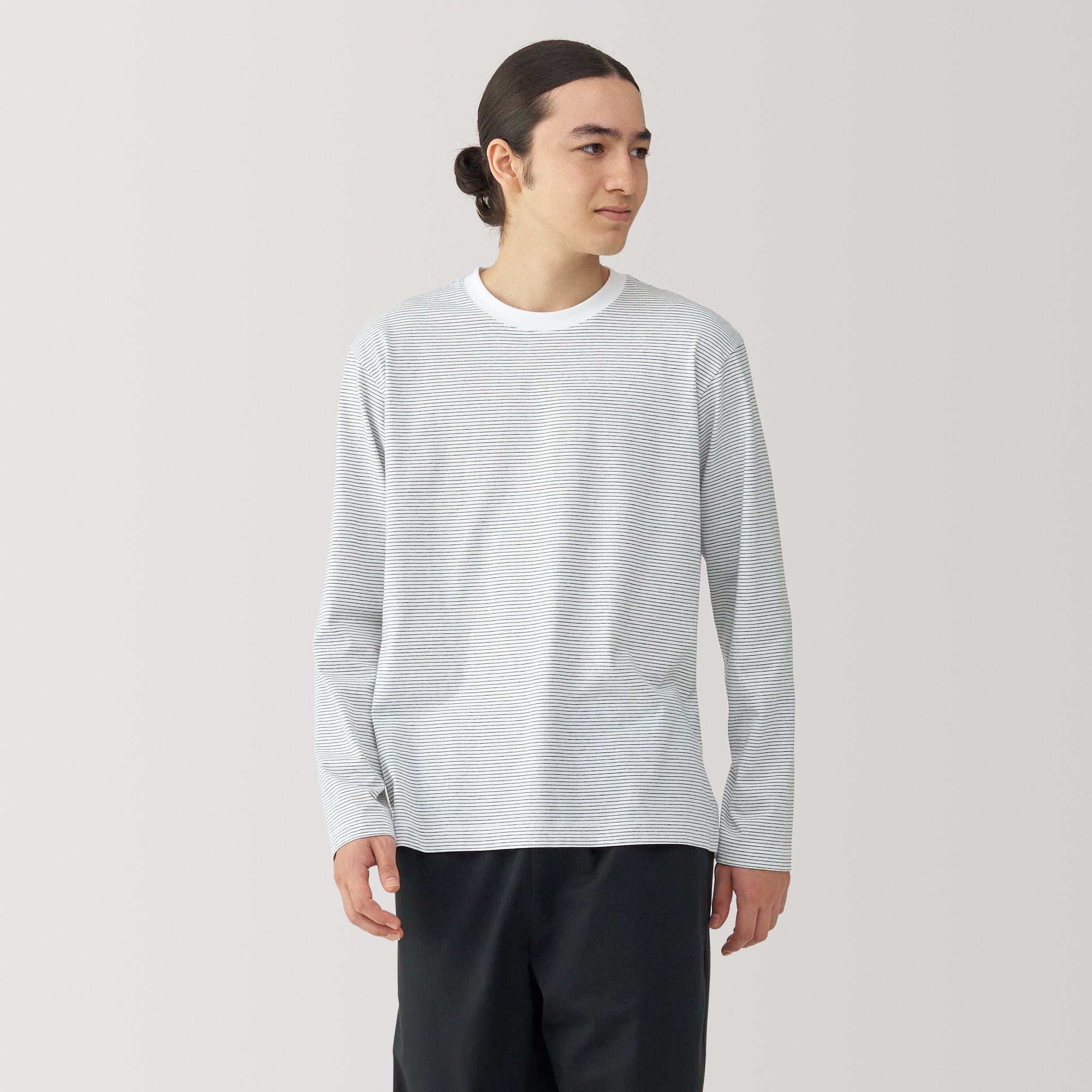 Men's Jersey Crewneck Striped T-Shirt