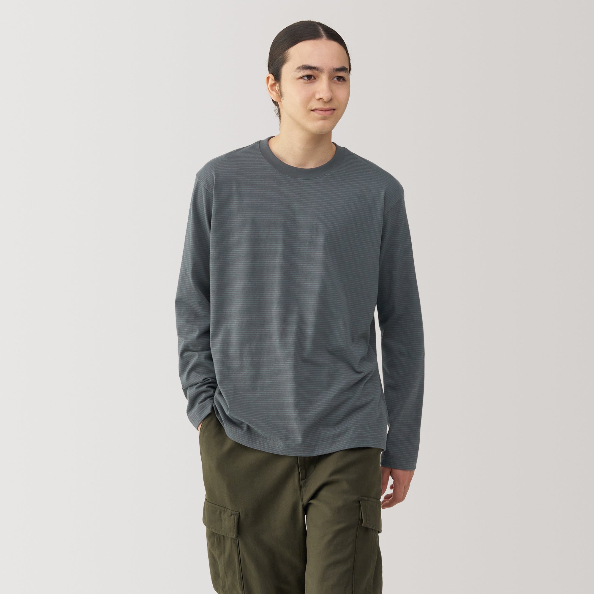 Men's Jersey Crewneck Striped T-Shirt