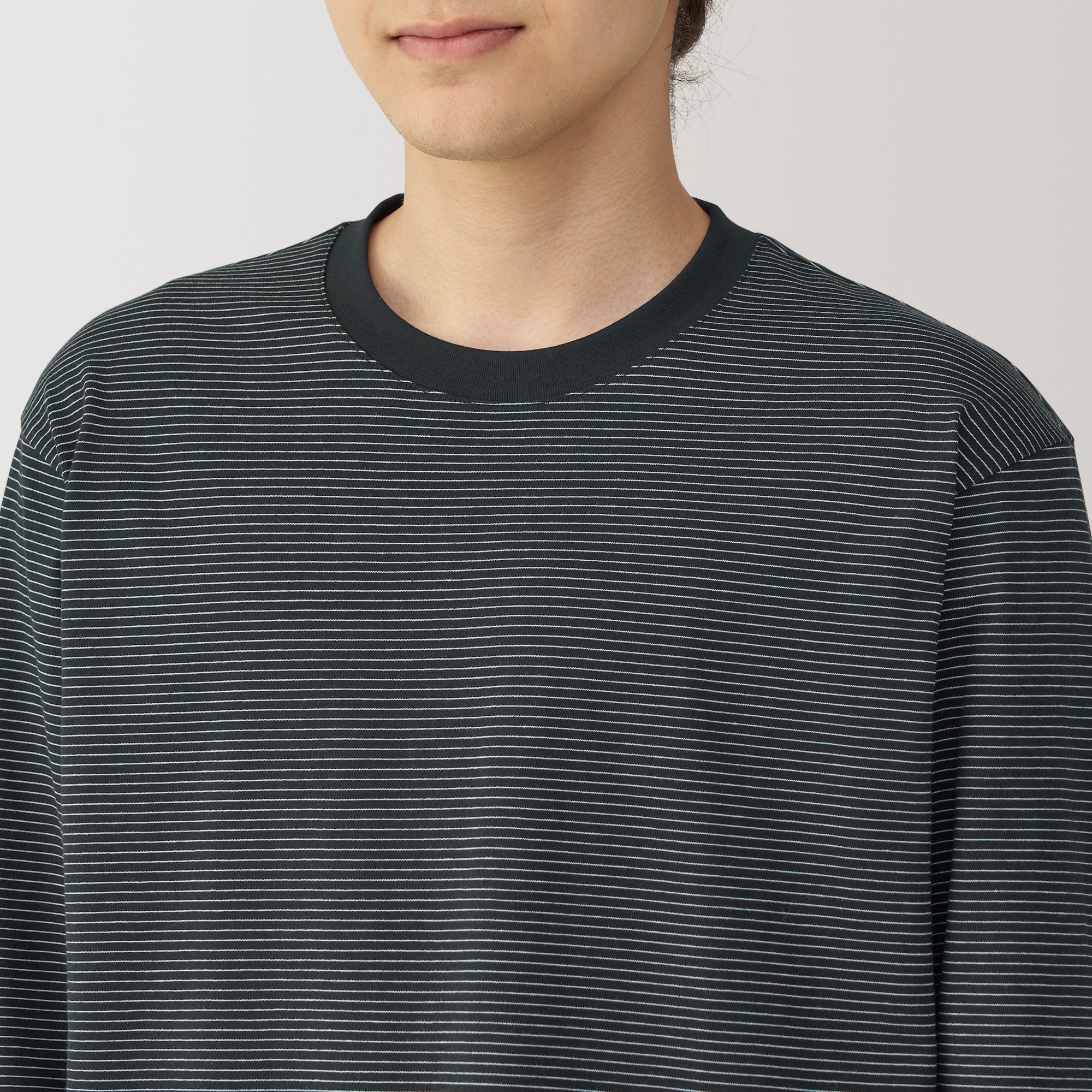 Men's Jersey Crewneck Striped T-Shirt