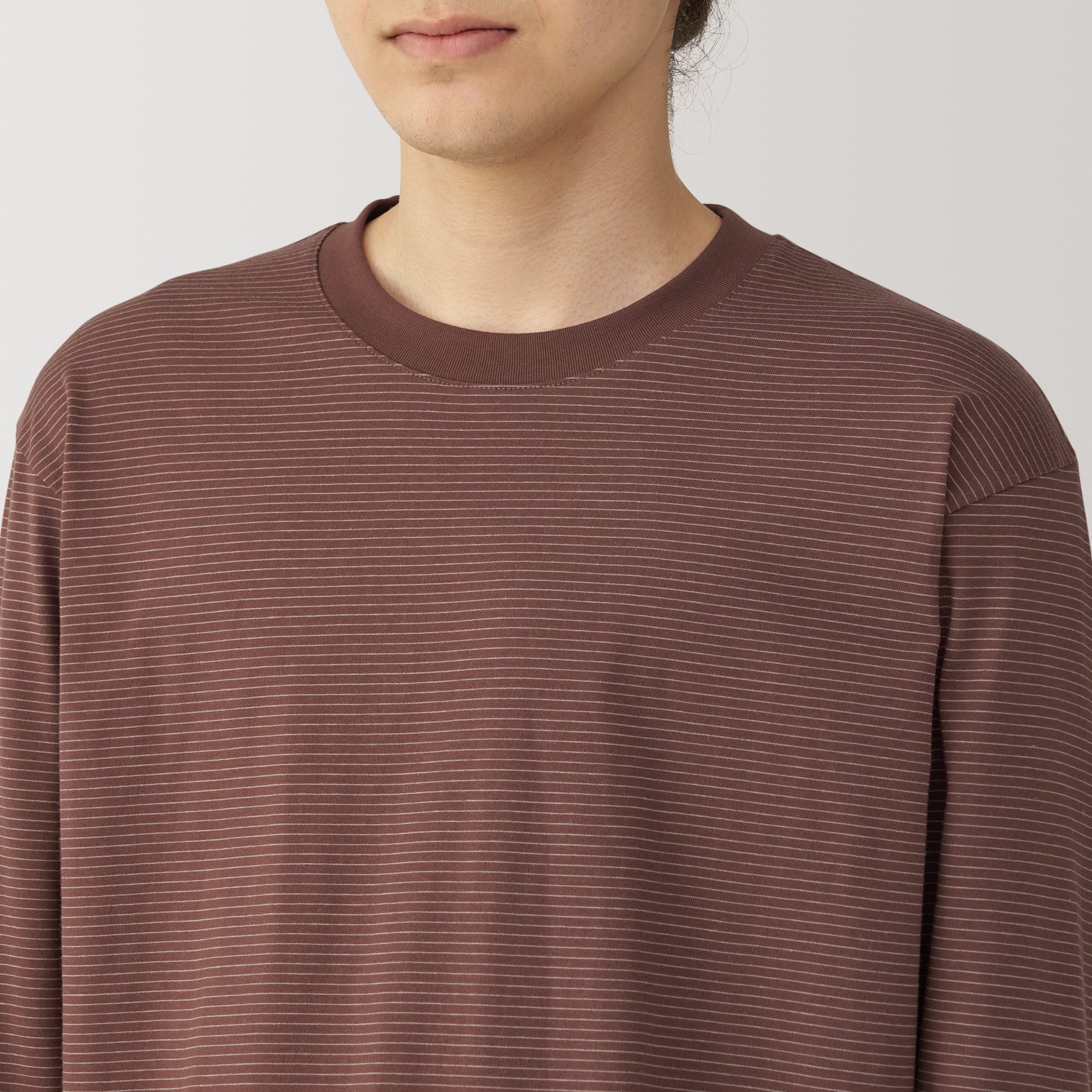 Men's Jersey Crewneck Striped T-Shirt
