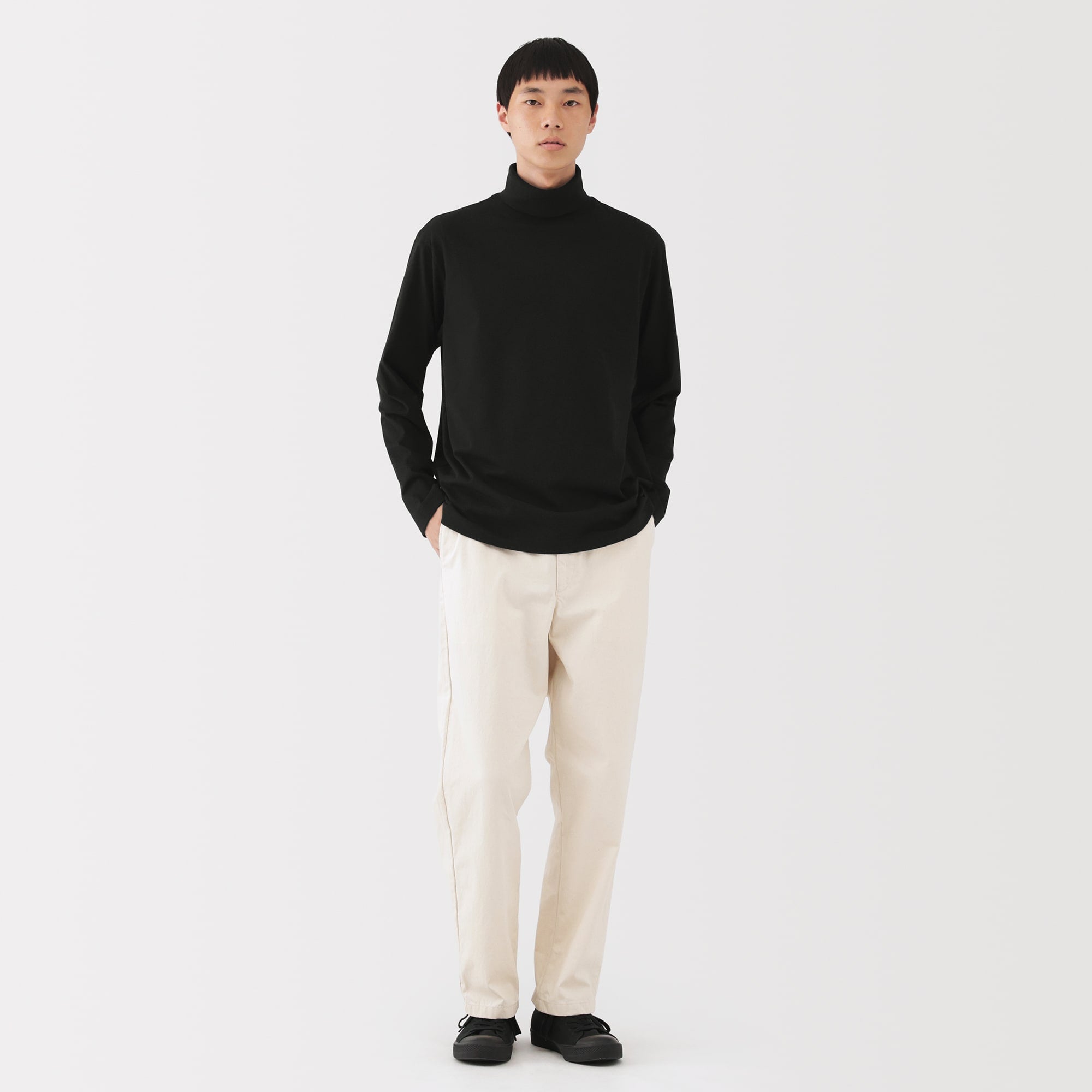 Men's Brushed Turtleneck T-Shirt