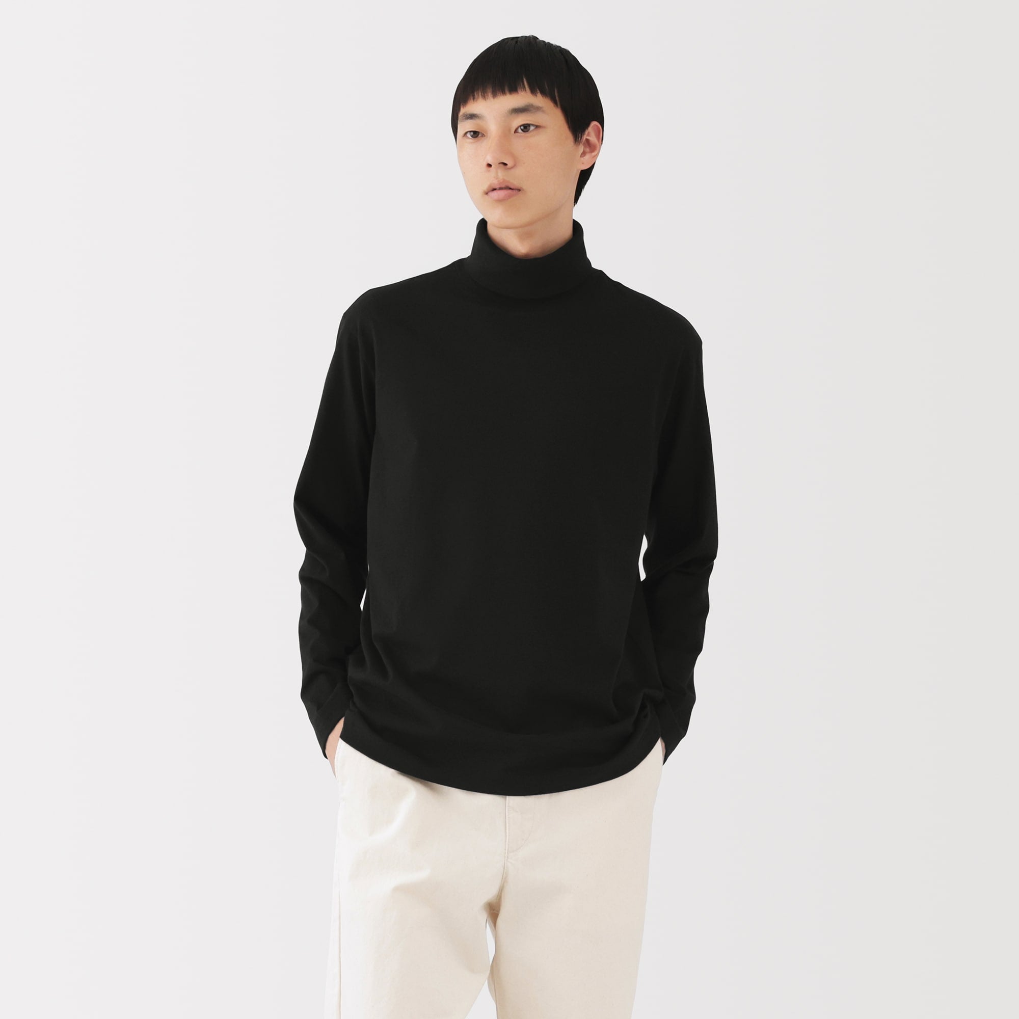 Men's Brushed Turtleneck T-Shirt