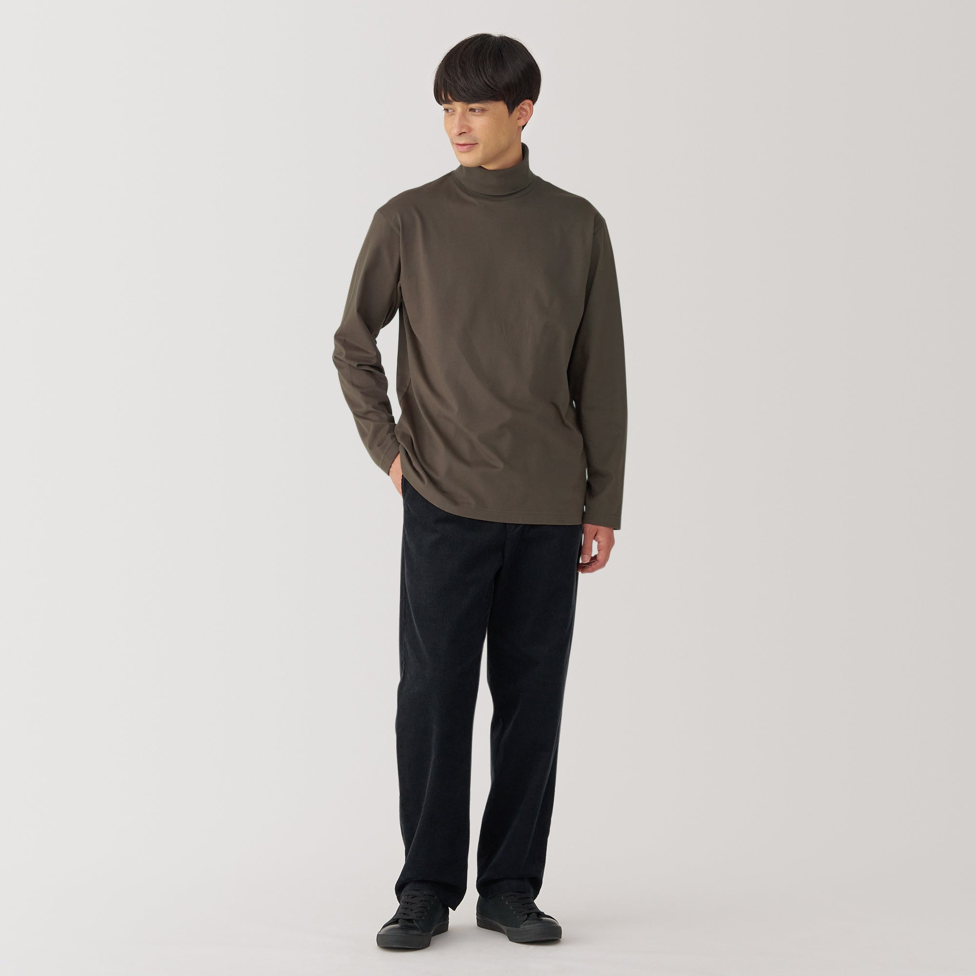 Men's Brushed Turtleneck T-Shirt