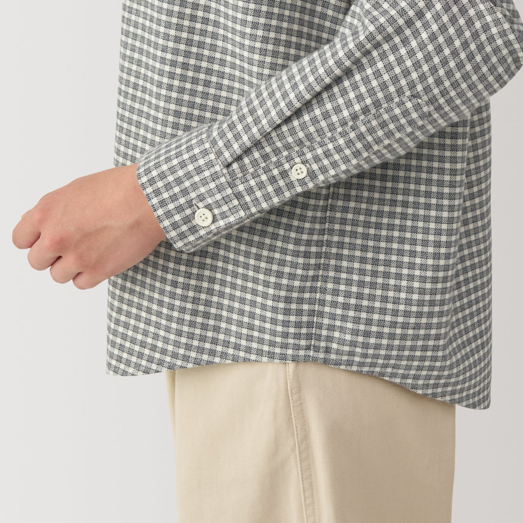 Women's Flannel Stand Collar Blouse