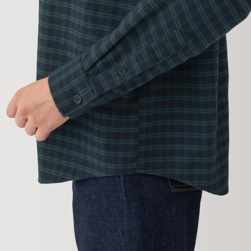 Women's Flannel Stand Collar Blouse