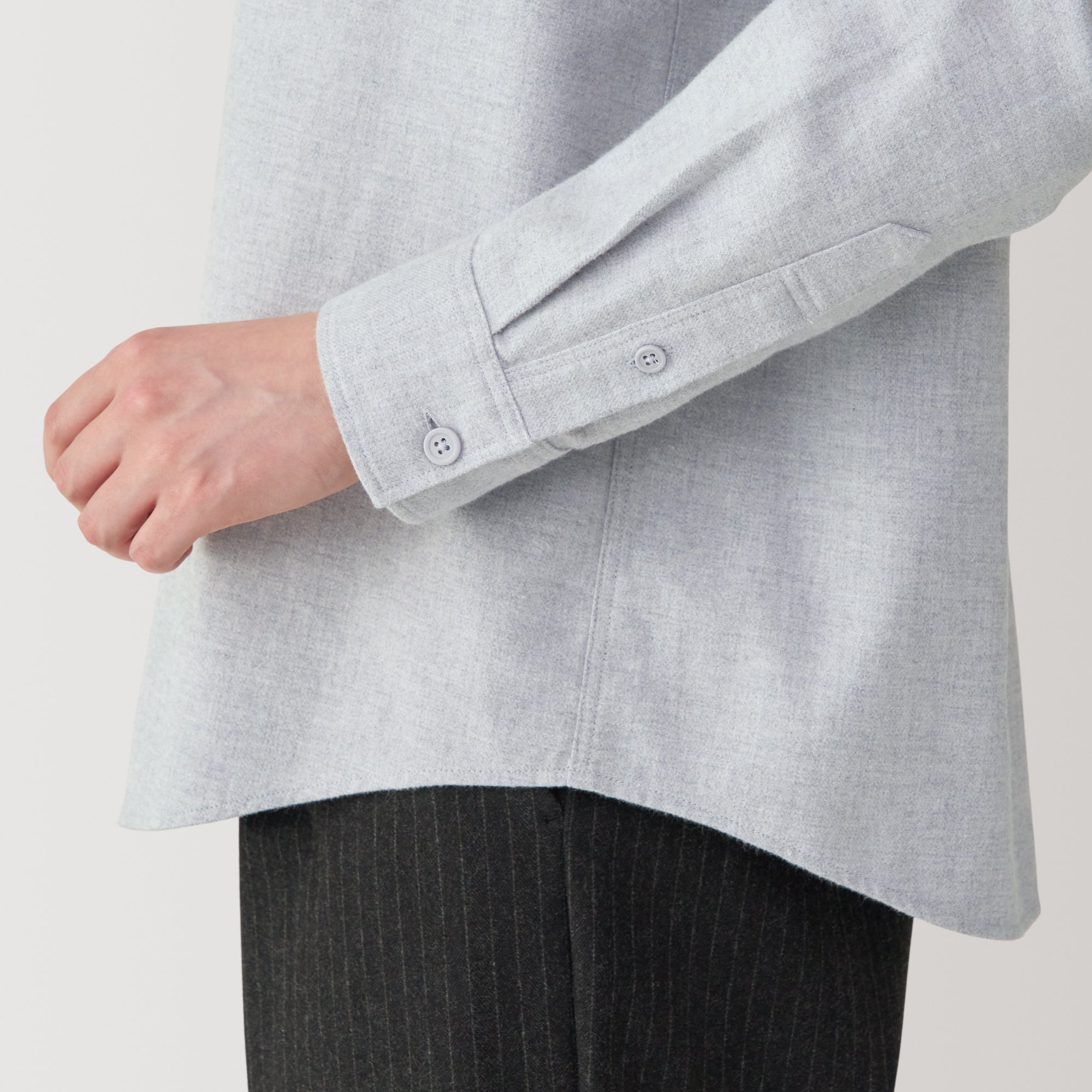 Women's Flannel Stand Collar Blouse