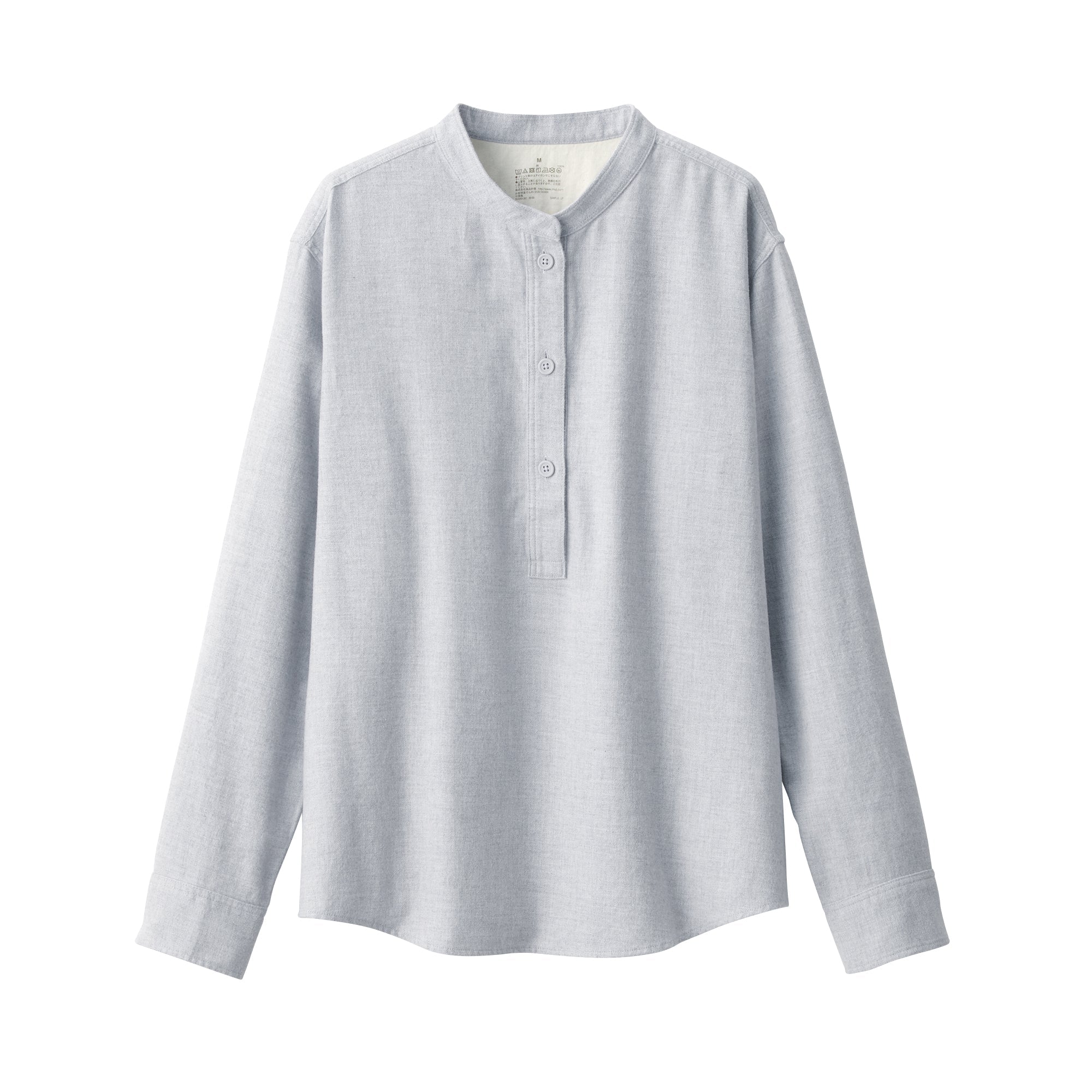 Women's Flannel Stand Collar Blouse