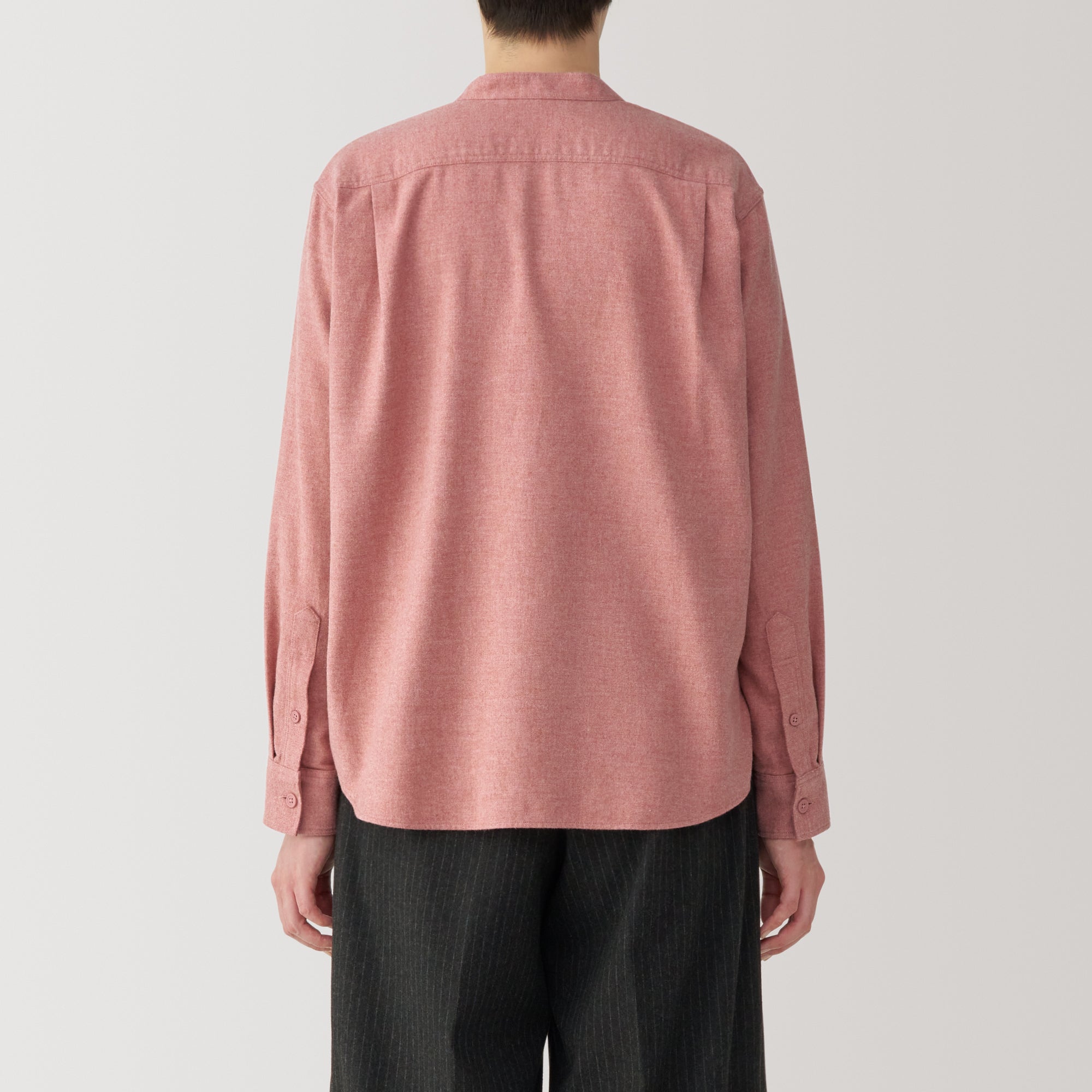 Women's Flannel Stand Collar Blouse