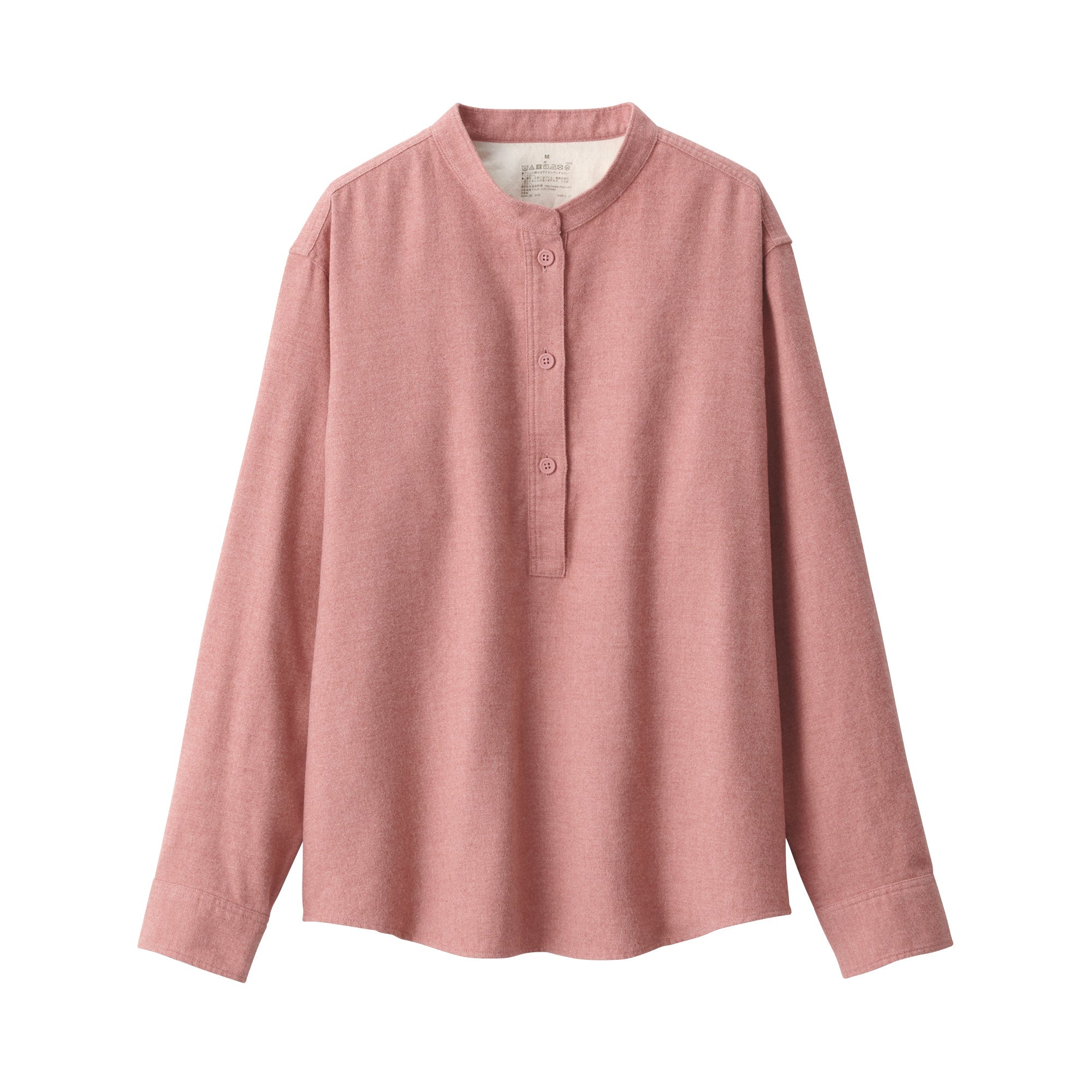 Women's Flannel Stand Collar Blouse