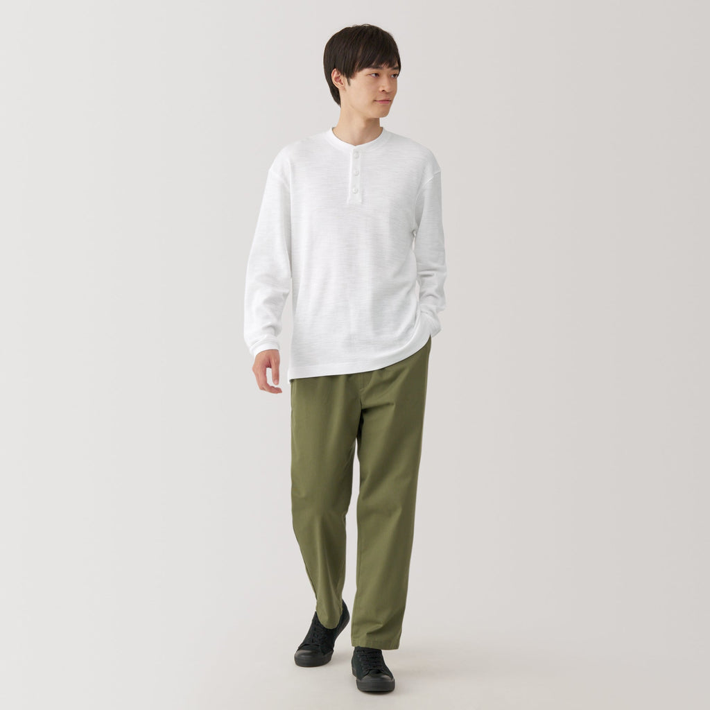Men's Waffle Henry Neck T-Shirt