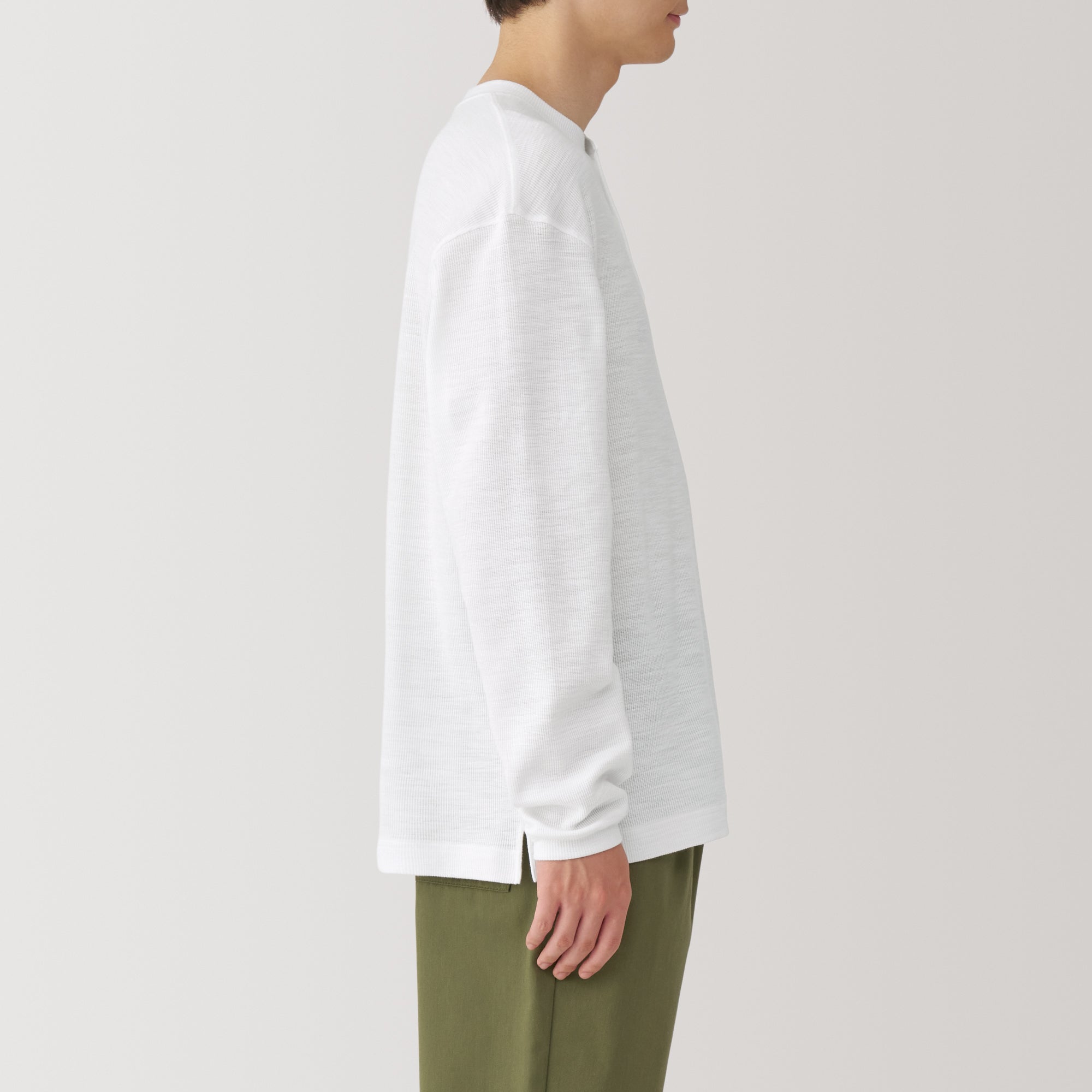 Men's Waffle Henry Neck T-Shirt